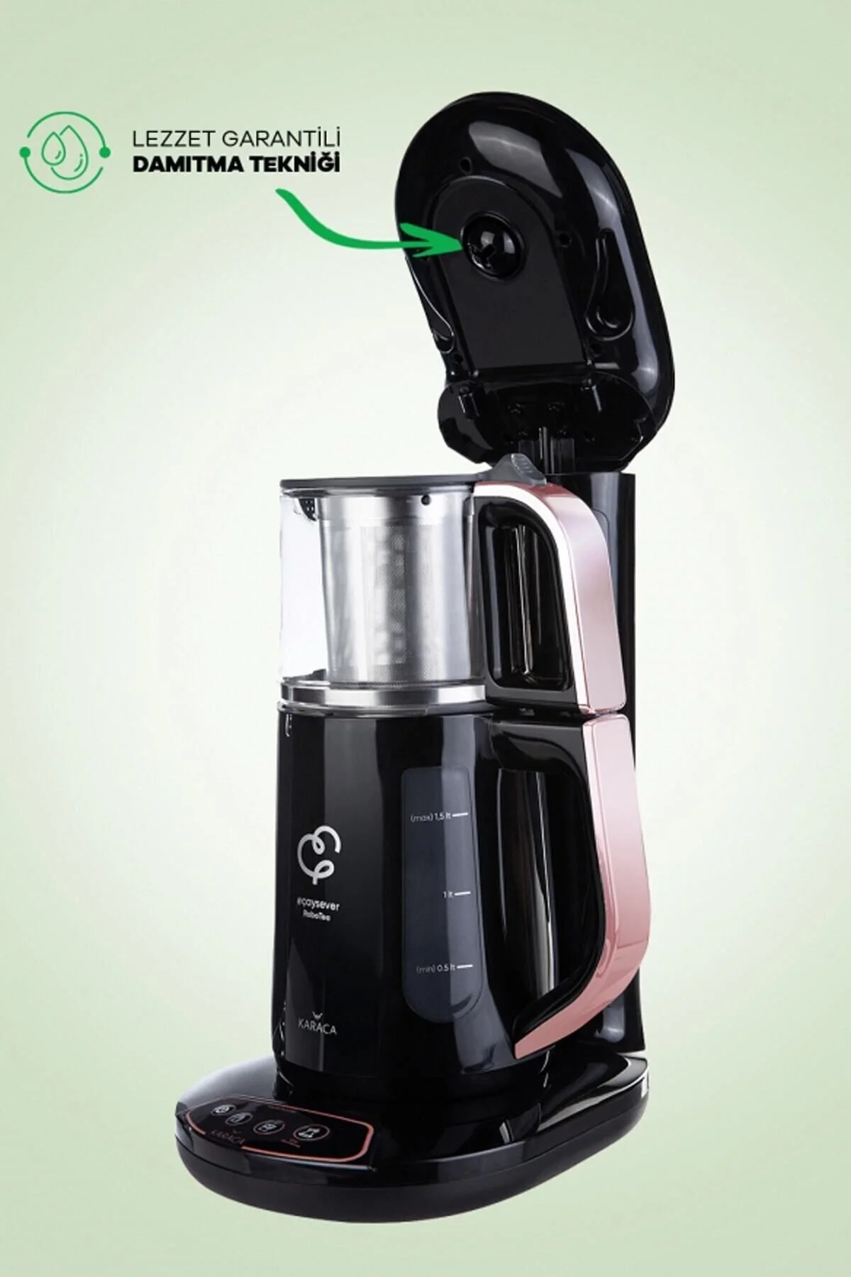 چای ساز کروم مدل ROBOTEA کاراجا Karaca