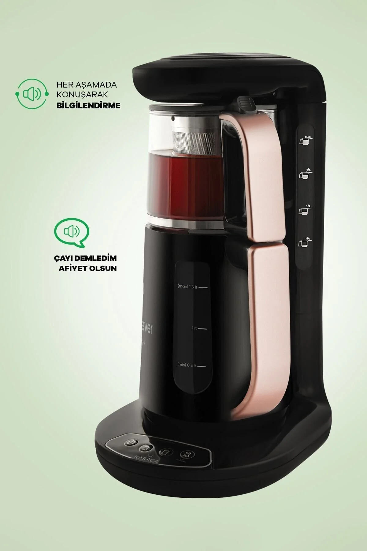 چای ساز کروم مدل ROBOTEA کاراجا Karaca