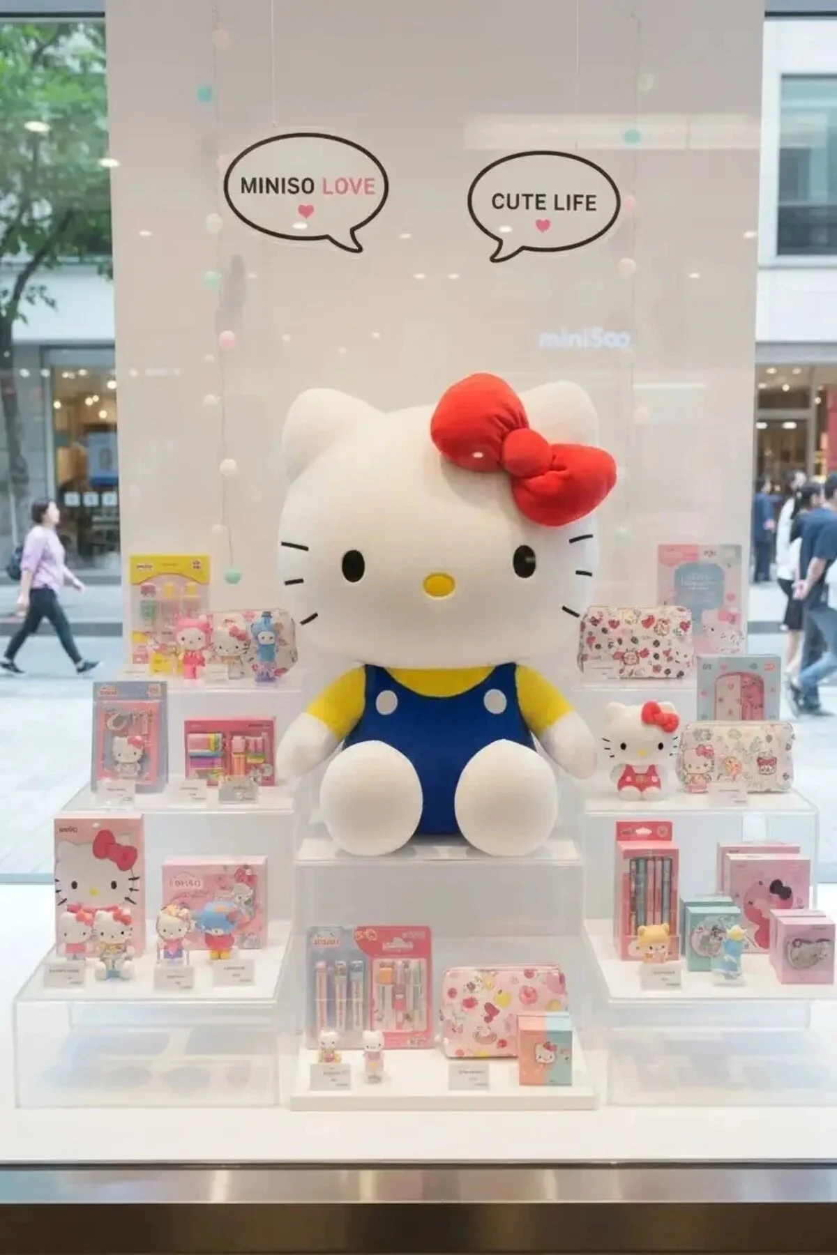 اسباب بازی های پشمی مخمل خواب دار با مجوز SANRIO 53 سانتی متر HELLO KITTY Miniso
