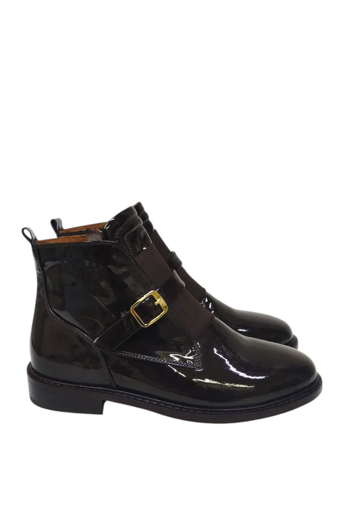 چکمه و بوت کفش زنانه چرم قهوه ای اصل زیپ جانبی COWBOY WESTERN CHELSEA DRY DRY SHOES