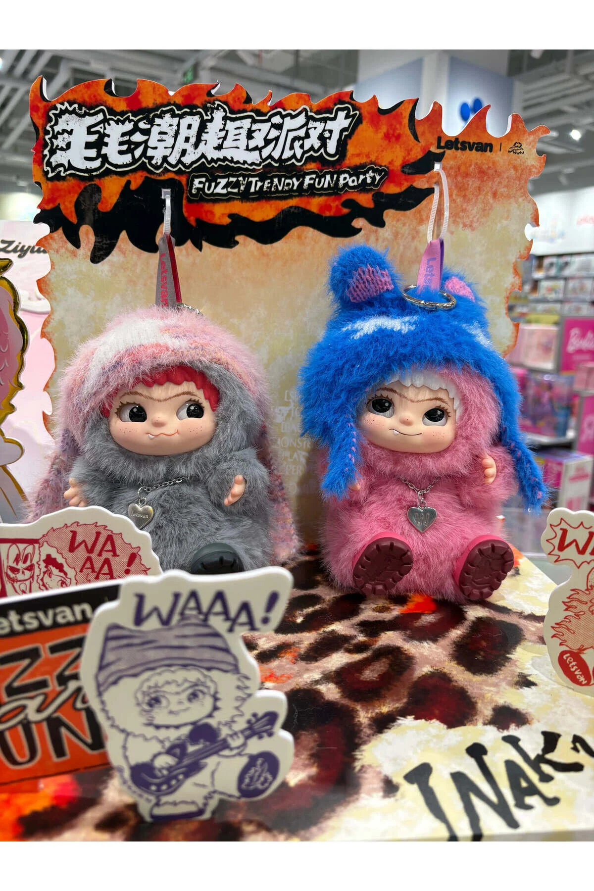 اسباب بازی های پشمی پاپ مارس SKULLPANDA WINTER SYMPHONY BAG CHARM PLUSH LABUBU SONNY ANGEL Sheinshine