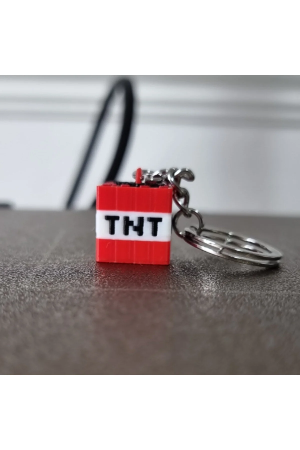 “MINECRAFT TNT KEYCHAIN – لوازم جانبی هدیه چاپ شده سه بعدی با تم بازی” Anka Atolye