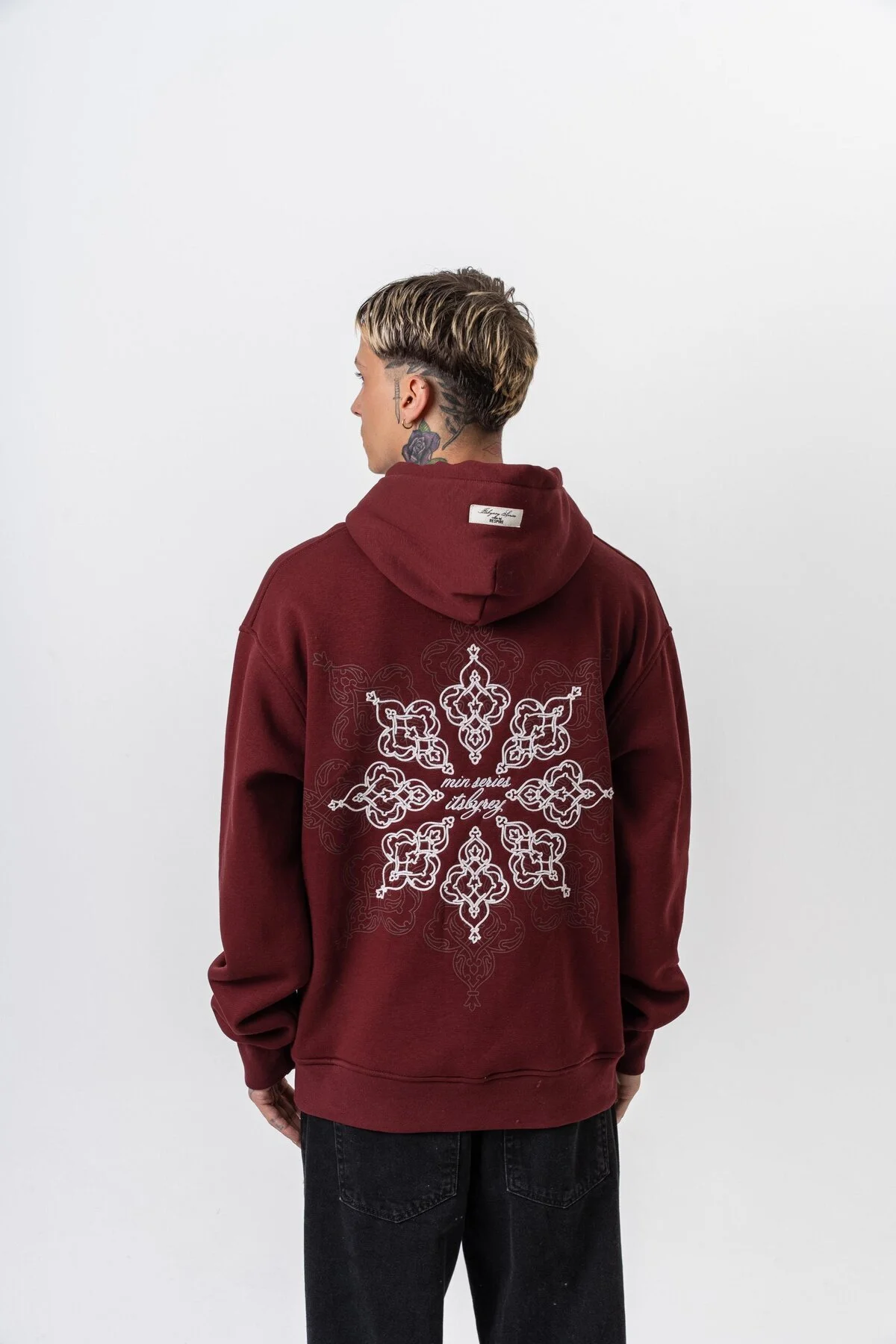 سویشرت HOODLE ENDBYZEY BURGUNDY اورجینال Respire