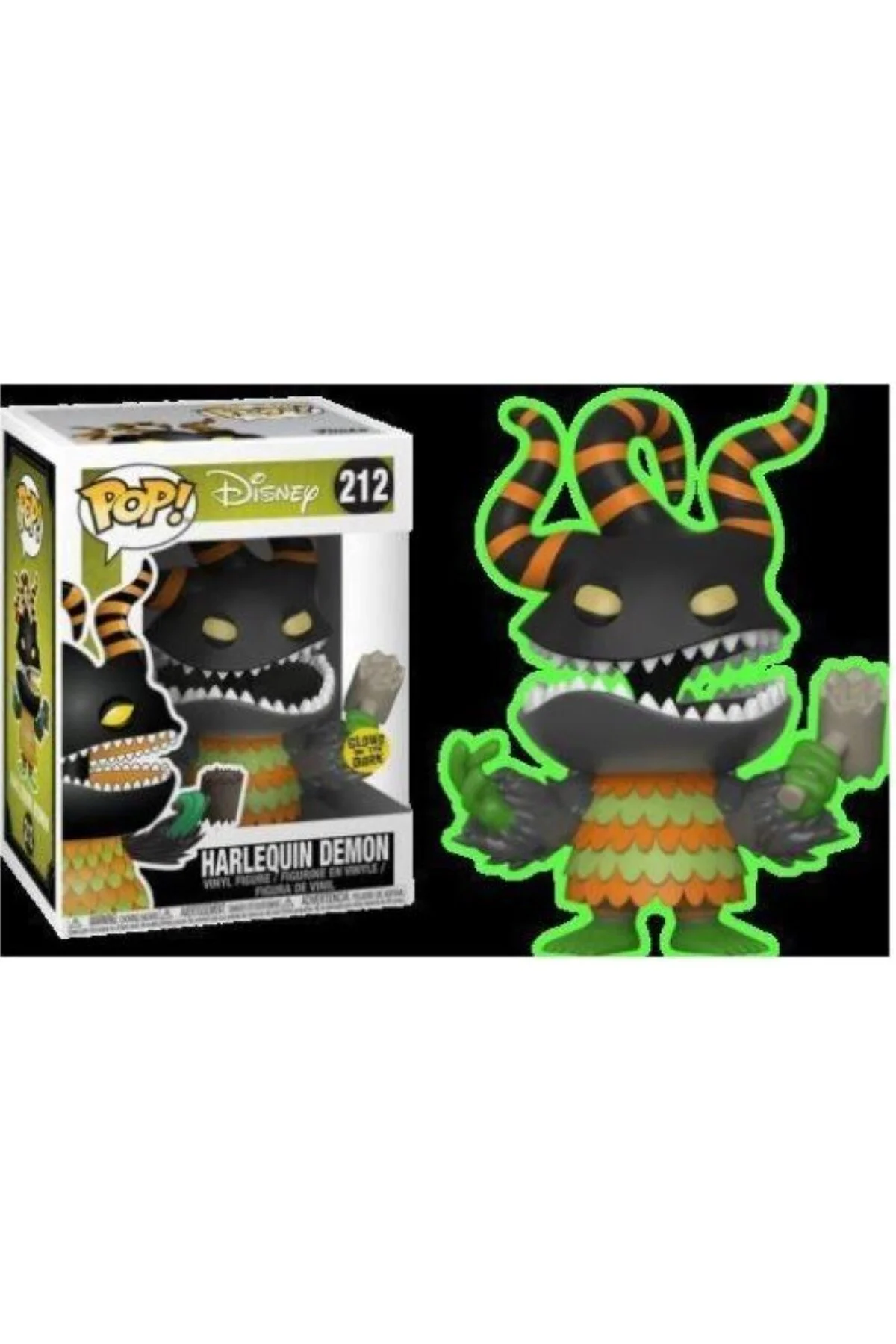 فیگور POP! کابوس وینیل قبل از کریسمس هارلکین شیطان درخشش 212 Funko