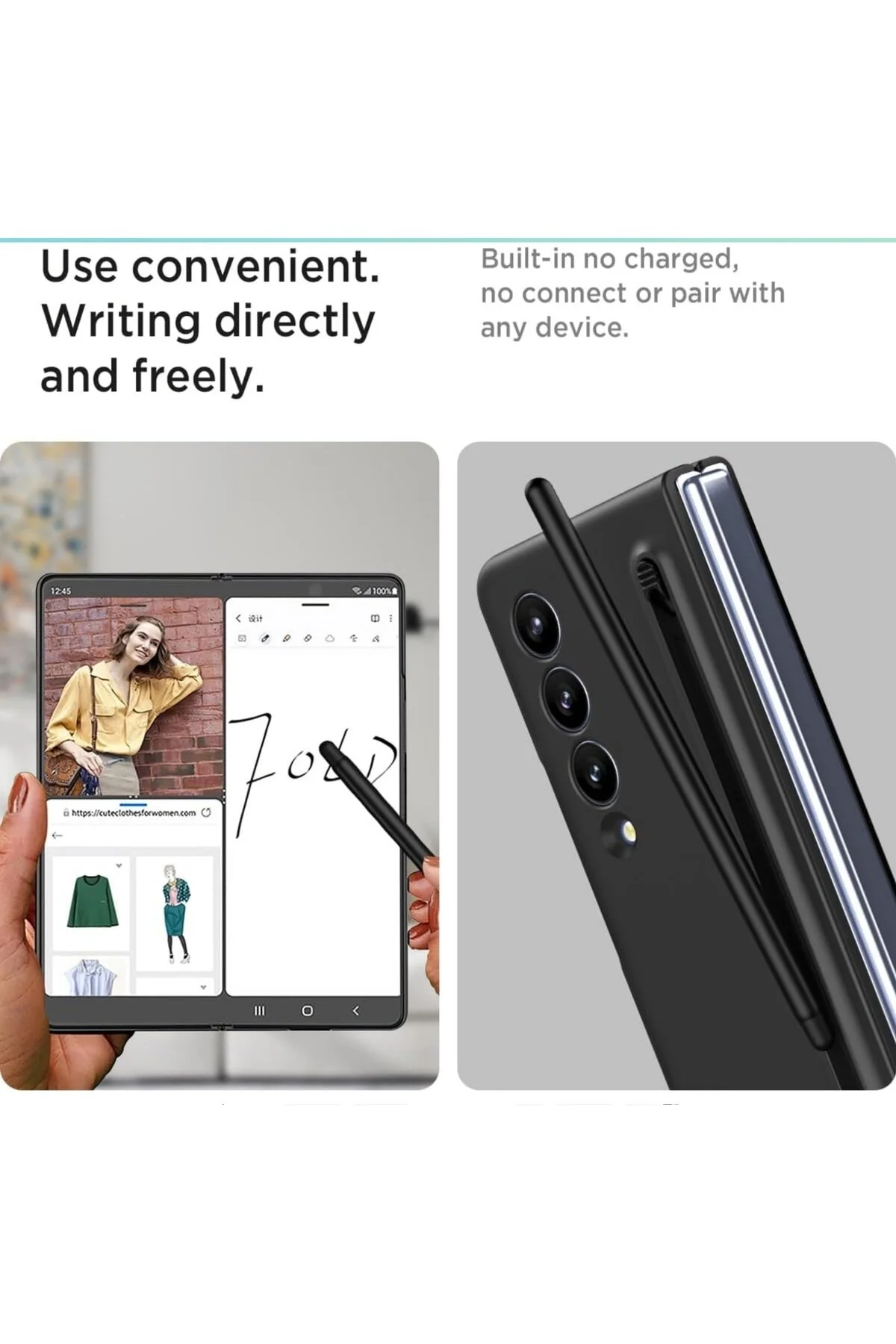 کاور و قاب محافظ قلم سازگار GALAXY Z FOLD 7 ADİSSON