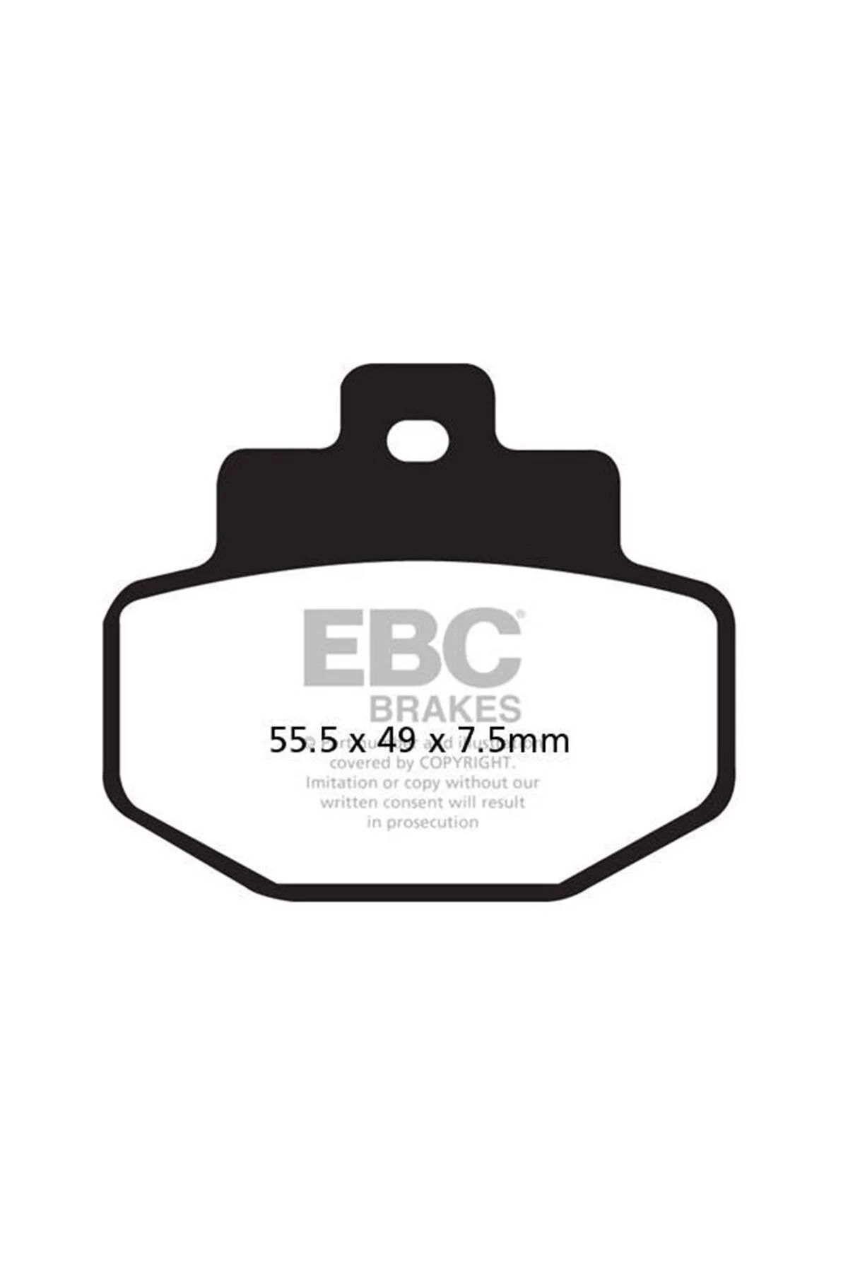 تجهیزات ترمز موتورسیکلت لنت عقب SFAC321 VESPA GTS 2500 , 300 CARBON EBC