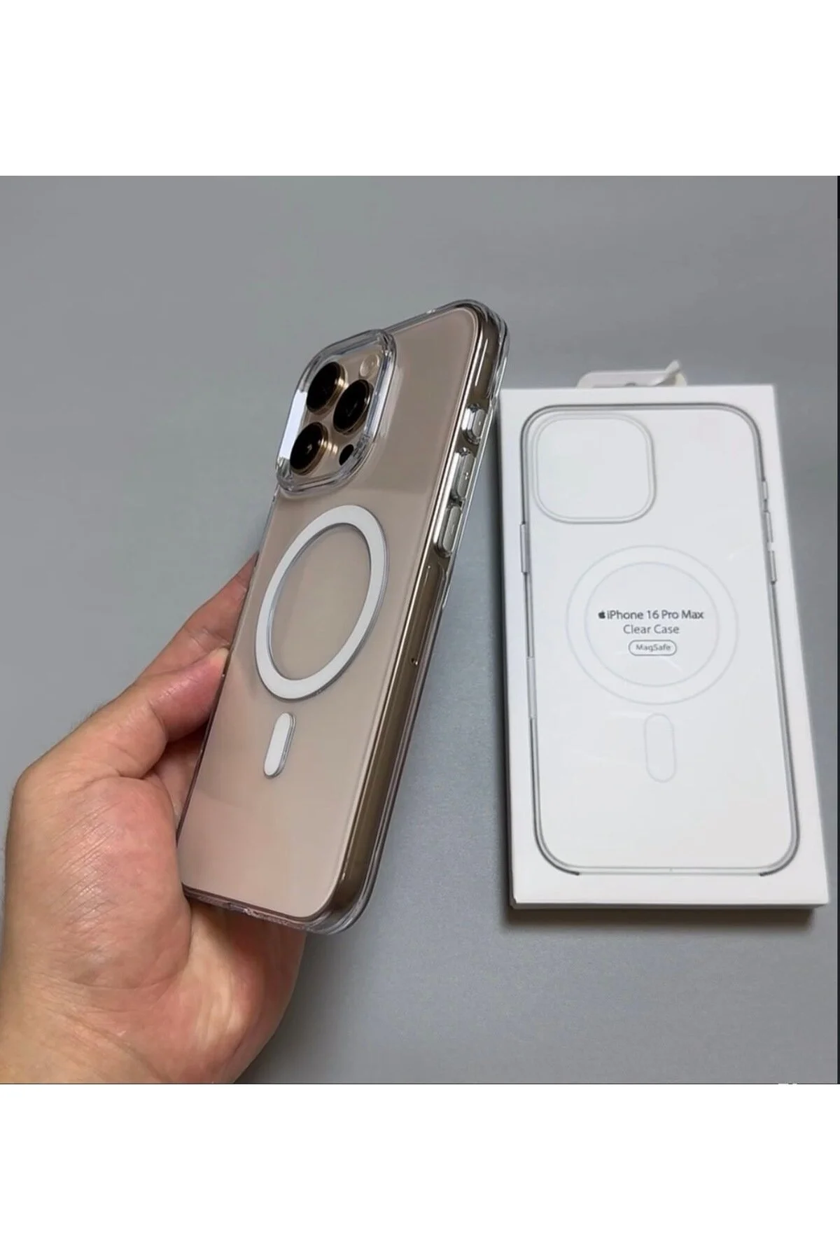 کاور و قاب شفاف میکای متحرک APPLE IPHONE 16 MAGSAFE با جعبه غیر زرد RainyFire Tech