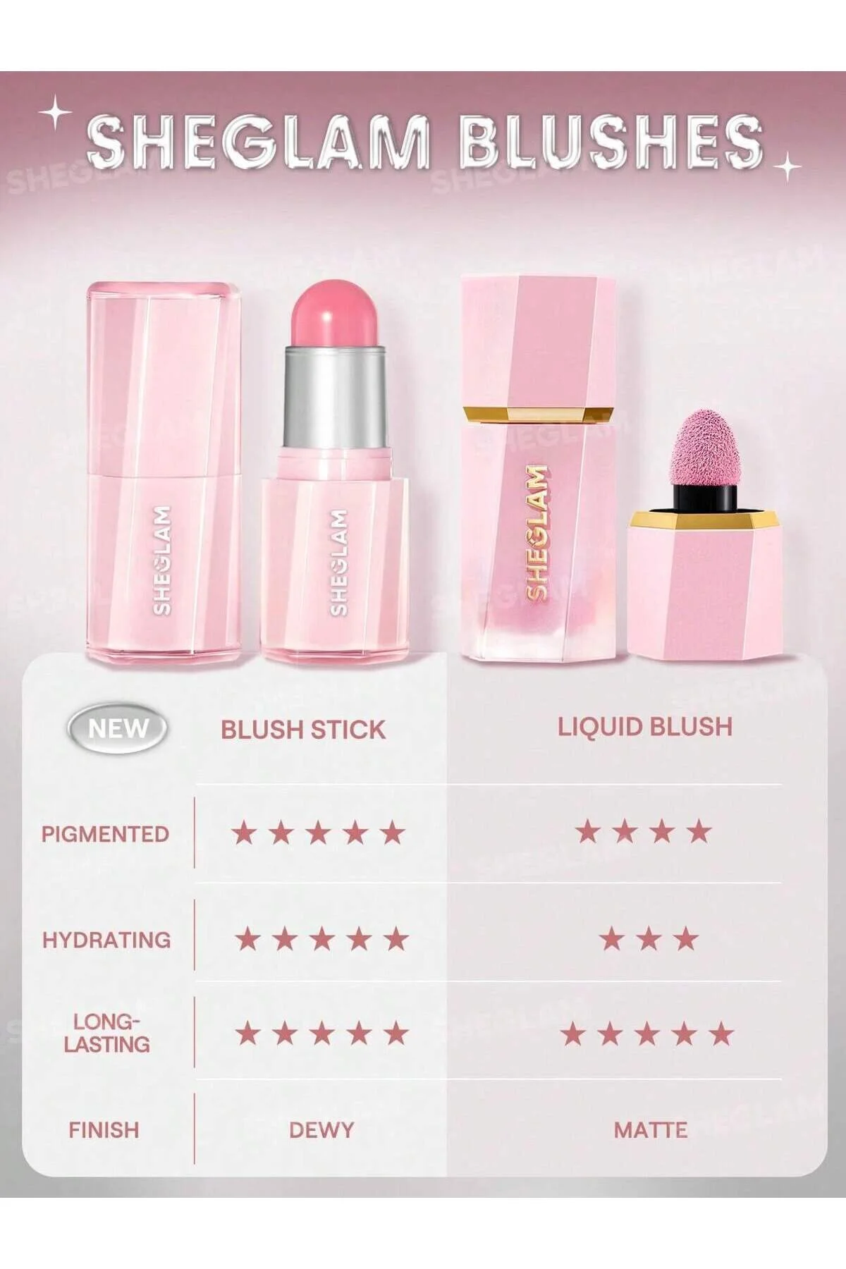 رژگونه استیک بلیس کره ای 6 گرم. سکوت ساکت احساسات SHEGLAM