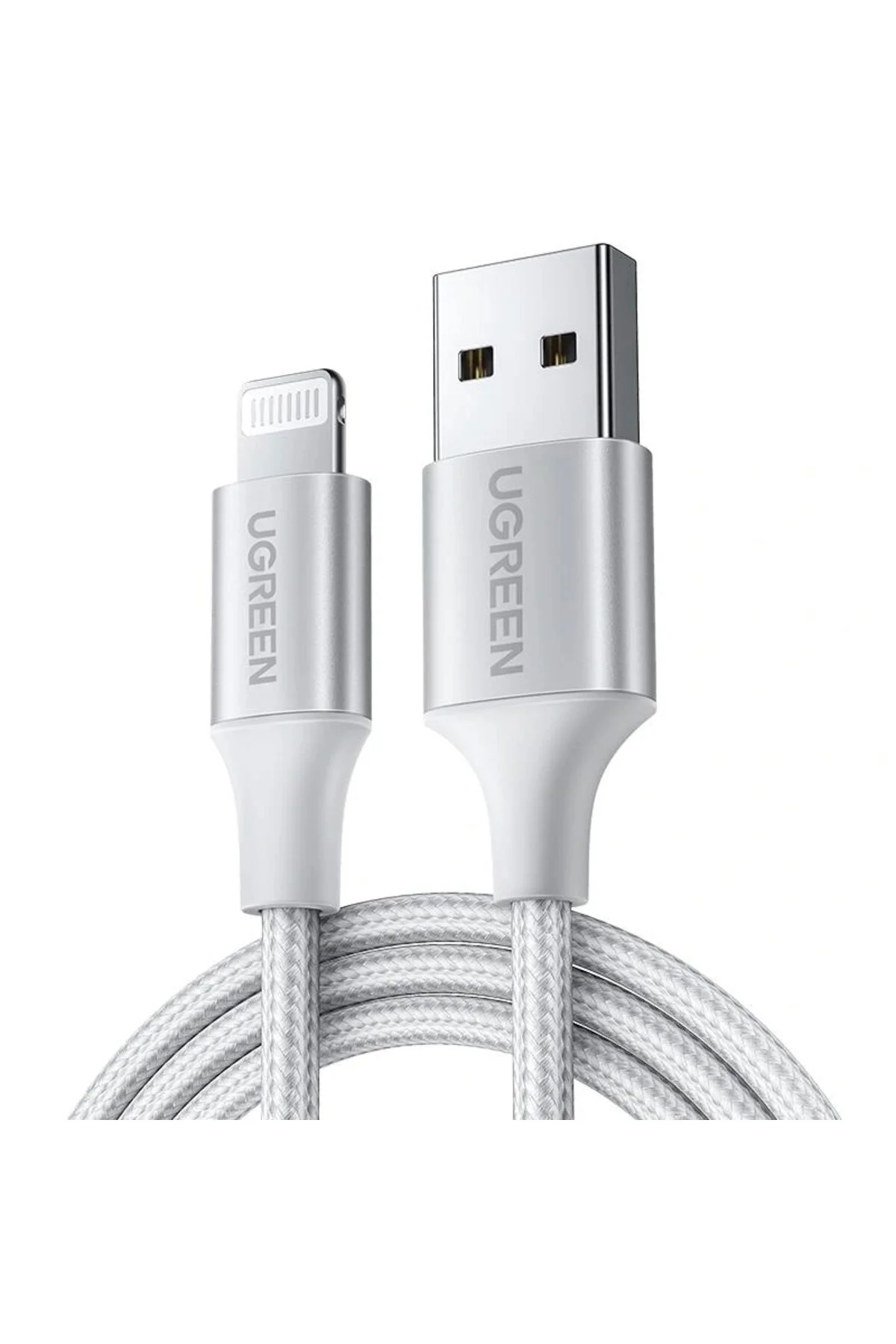 مبدل LIGHTNING TO USB A BRI کابل شارژ سریع آیفون 2 متر نقره 60163 Ugreen