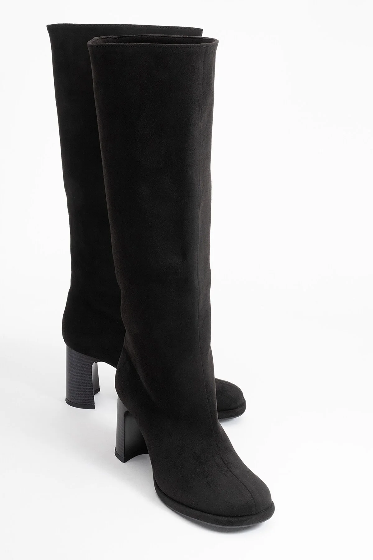 چکمه JOSETTE BLACK SUEDE WOMAN های پاشنه ضخیم luvishoes