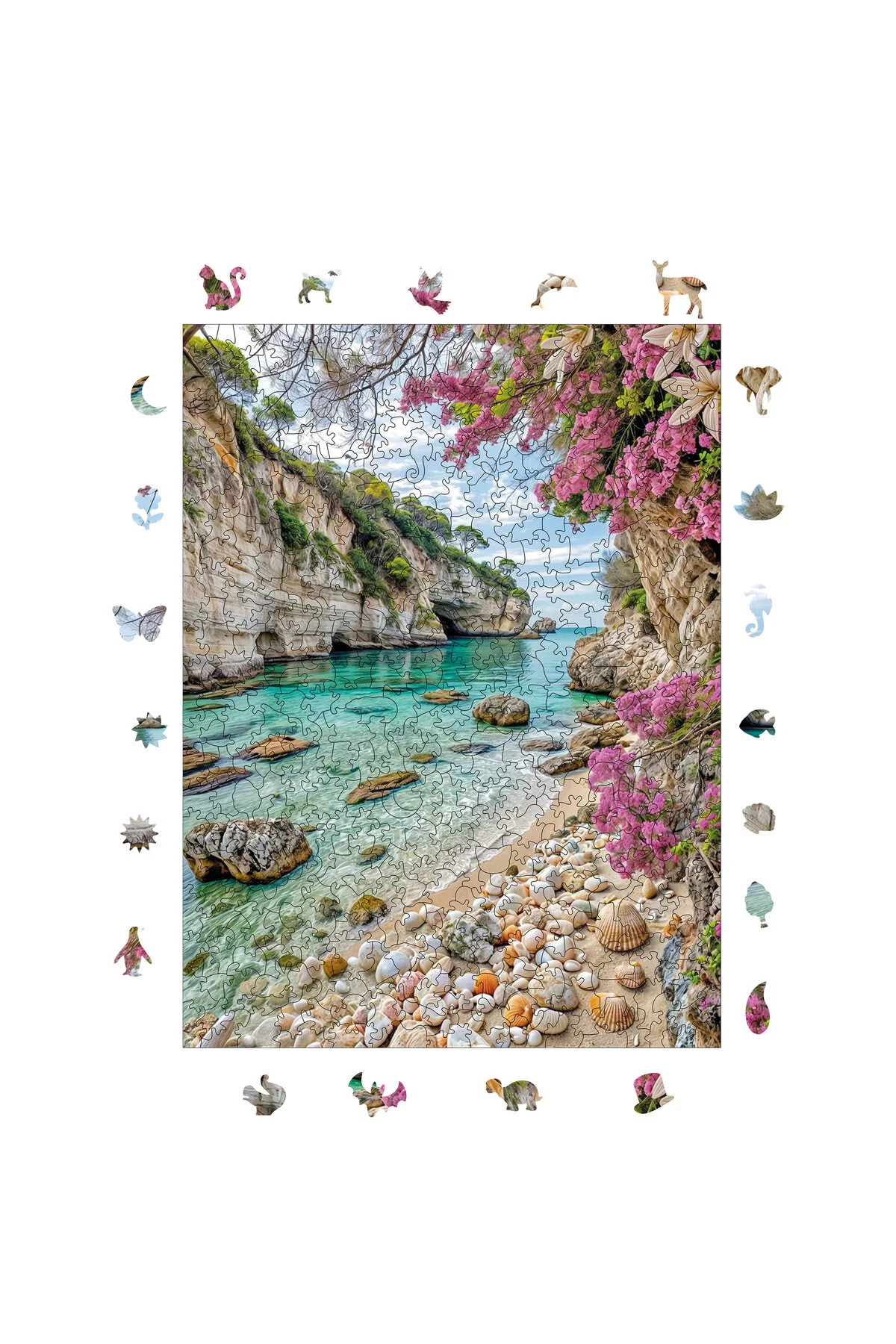 پازل چوبی بهشت ​​پنهان 450 قطعه 29X39 سانتی متر WePuzzleUp