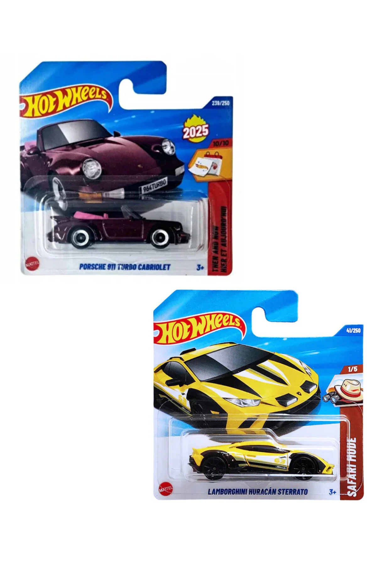 ماشین اسباب بازی پورشه 911 توربو کابریولت لامبورگینی هوراکان استراتو از ترکیه HOT WHEELS