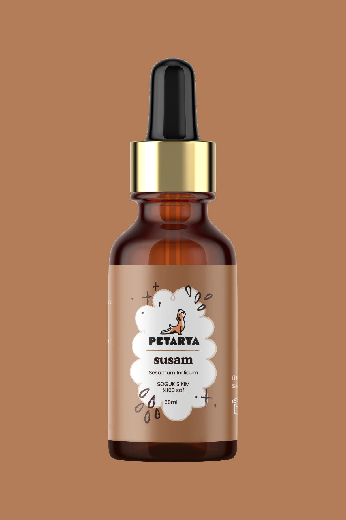 روغن مراقبتی کنجد 100 ٪ سزاموم القاء 50 میل PETARYA