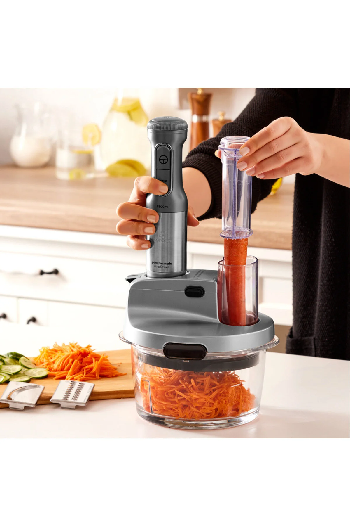 ست مخلوط کن ROBOT SOFT CREATH CREATHER ULTRAPREMIUM 2000W HOPPER KITCHEN هدیه INOX THERMOS کاراجا Karaca