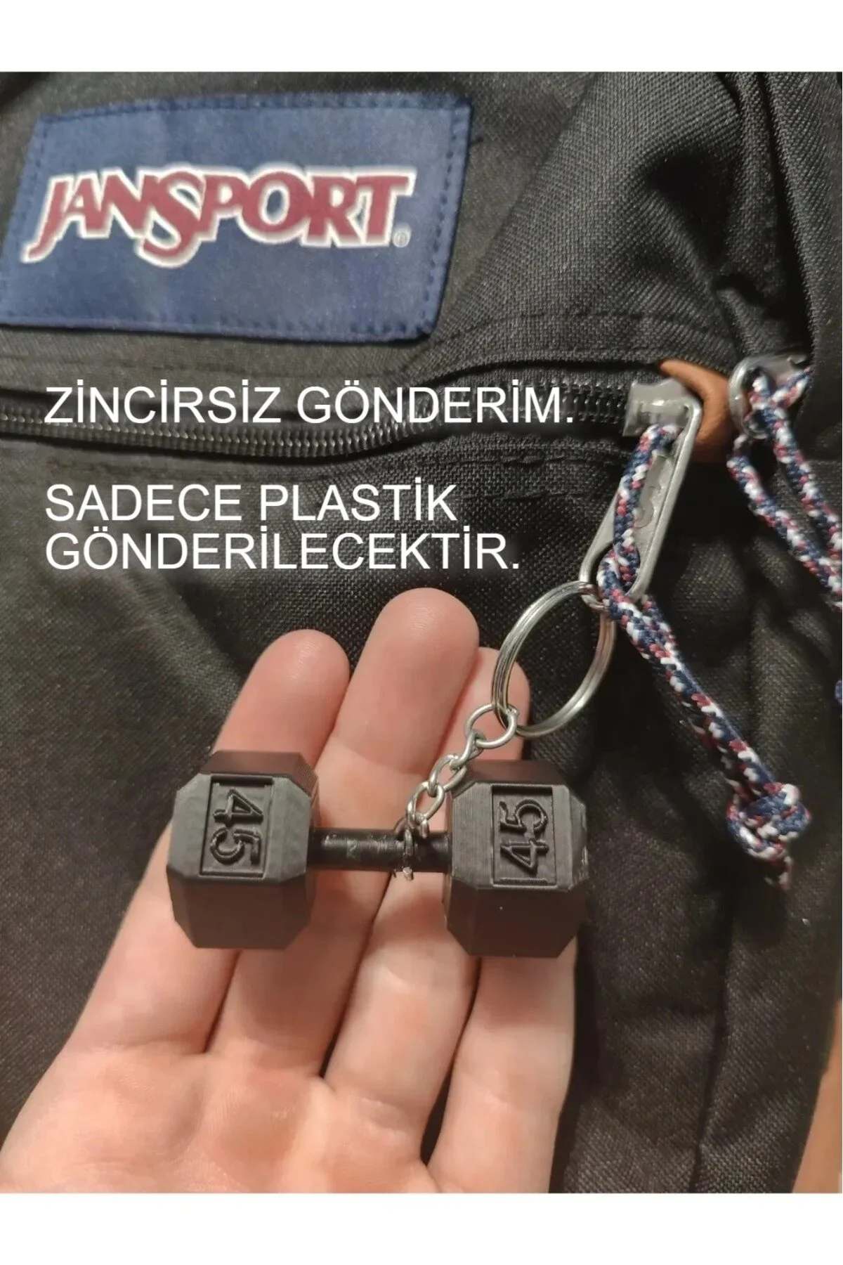 جلیقه کلید لوازم جانبی کیف بدنسازی با جاکلیدی دمبل FITNESS GYM KEYRING Filkorium3D