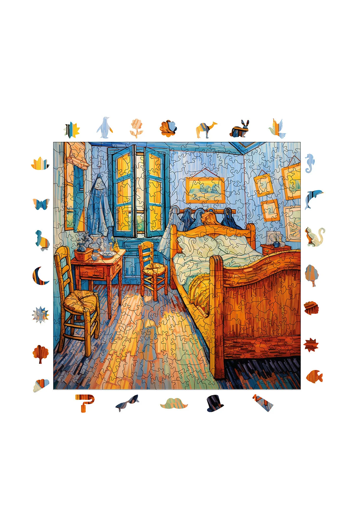 پازل چوبی تکثیر اتاق خواب ون گوگ 353 قطعه 29X29 سانتی متر WePuzzleUp