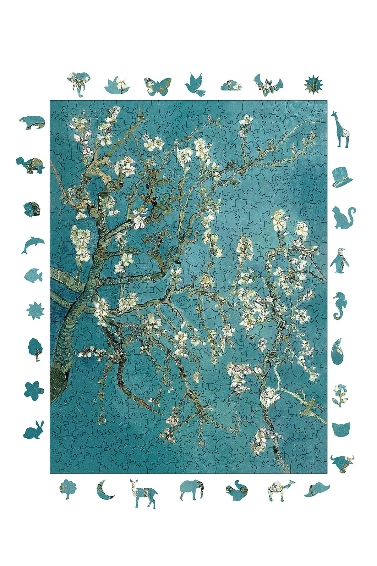 پازل چوبی درخت بادام ون گوگ 450 قطعه 29X39 سانتی متر WePuzzleUp
