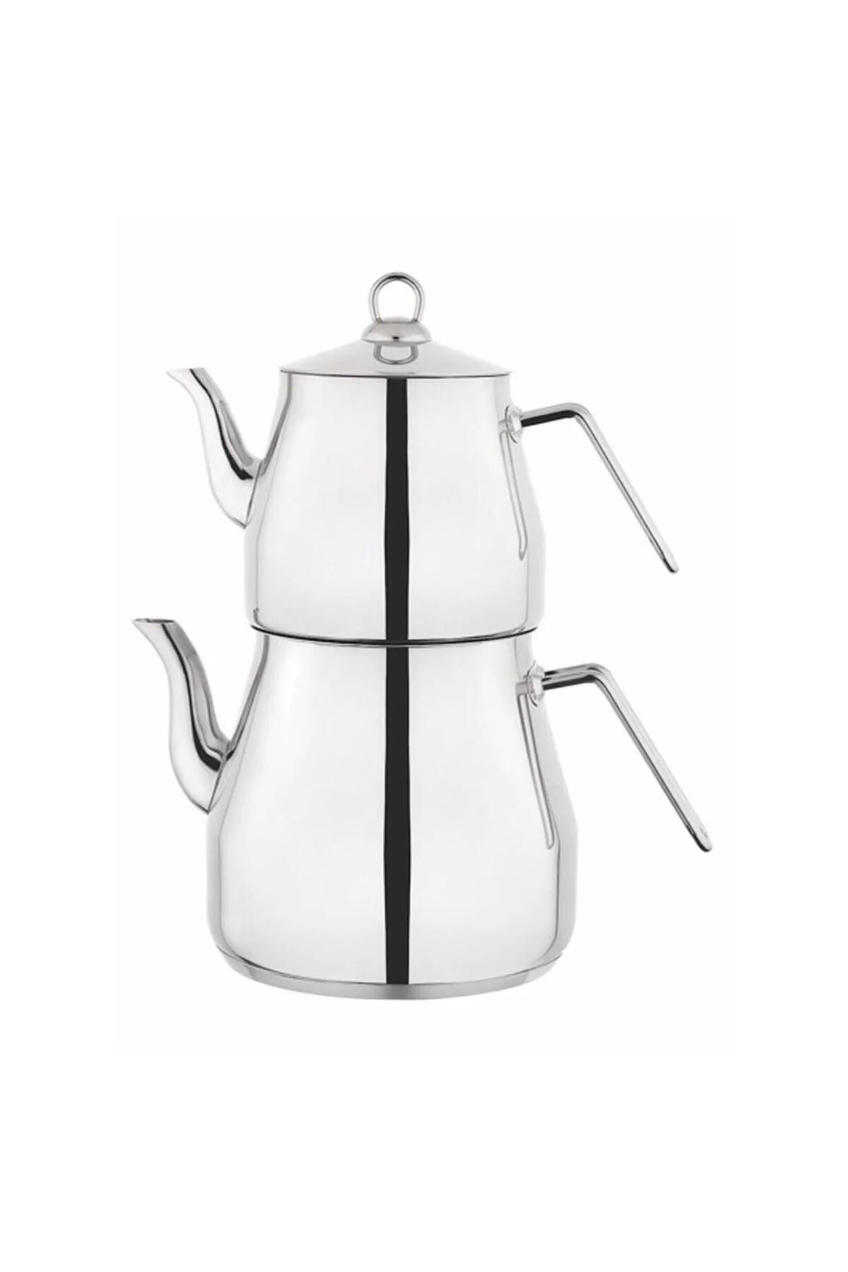 چای ساز ست قوری استنلس استیل لاینز سایز XXL دسته فلزی 3070 Kapris