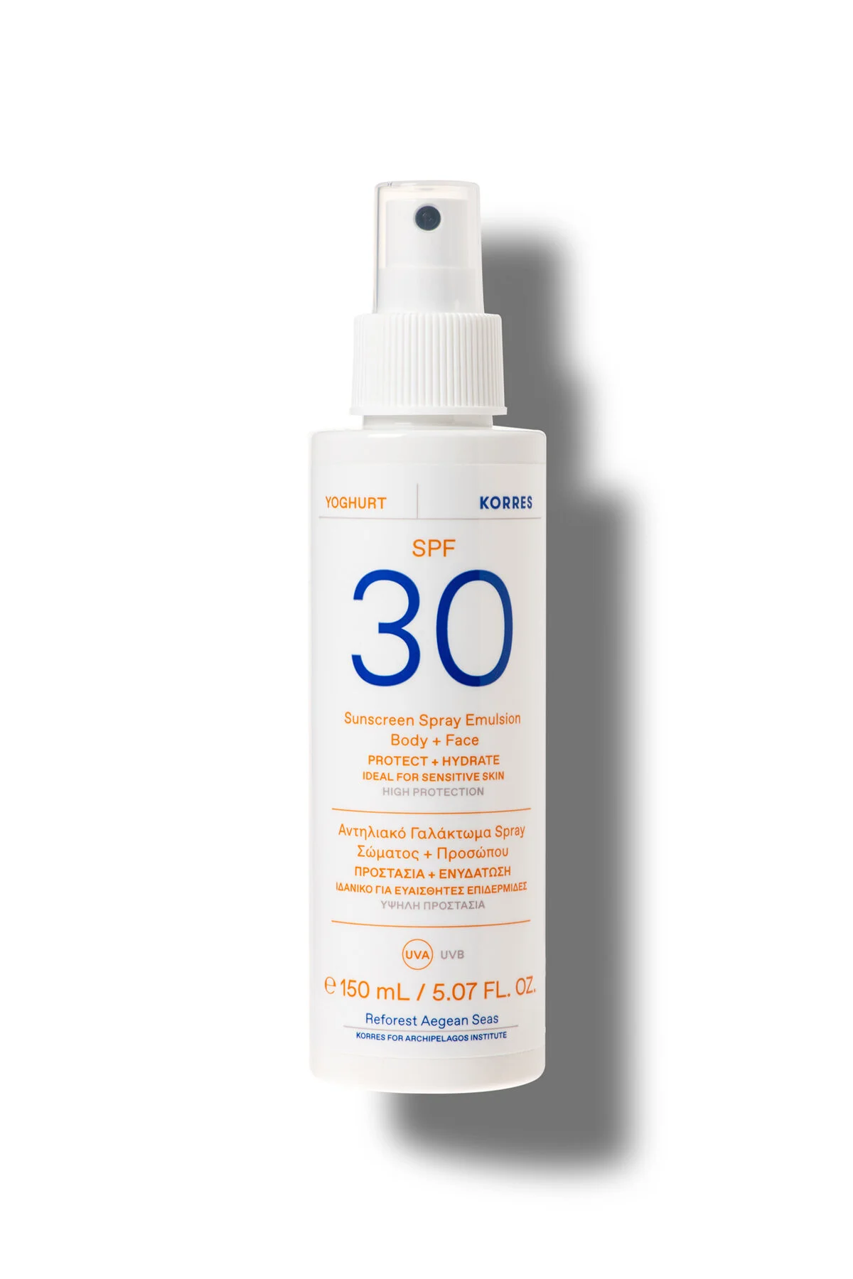 Korres ضدآفتاب ماست گیاهی (صورت و بدن) SPF30 50 میلی لیتر