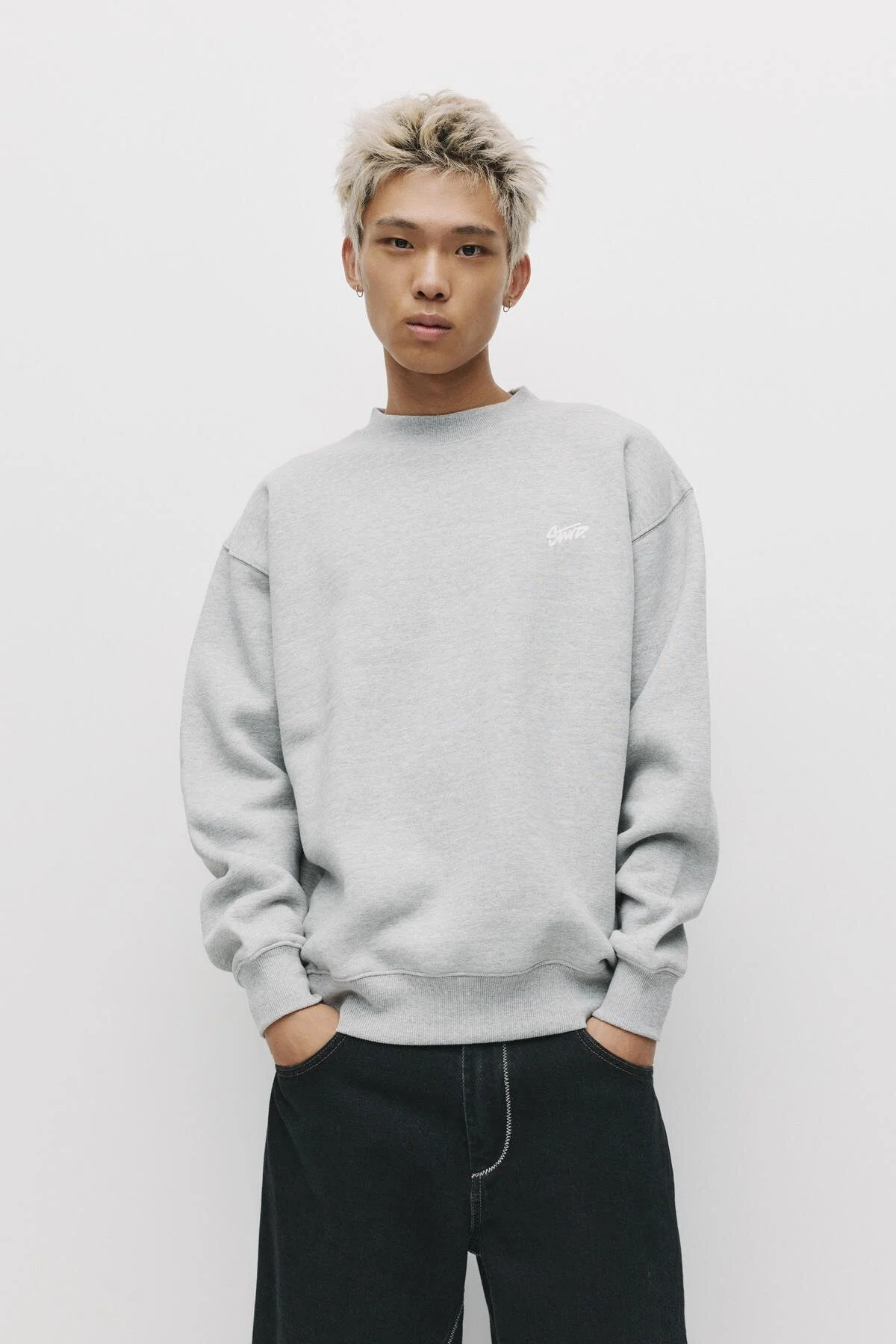 سویشرت پیراهن یقه دوچرخه اورجینال Pull & Bear