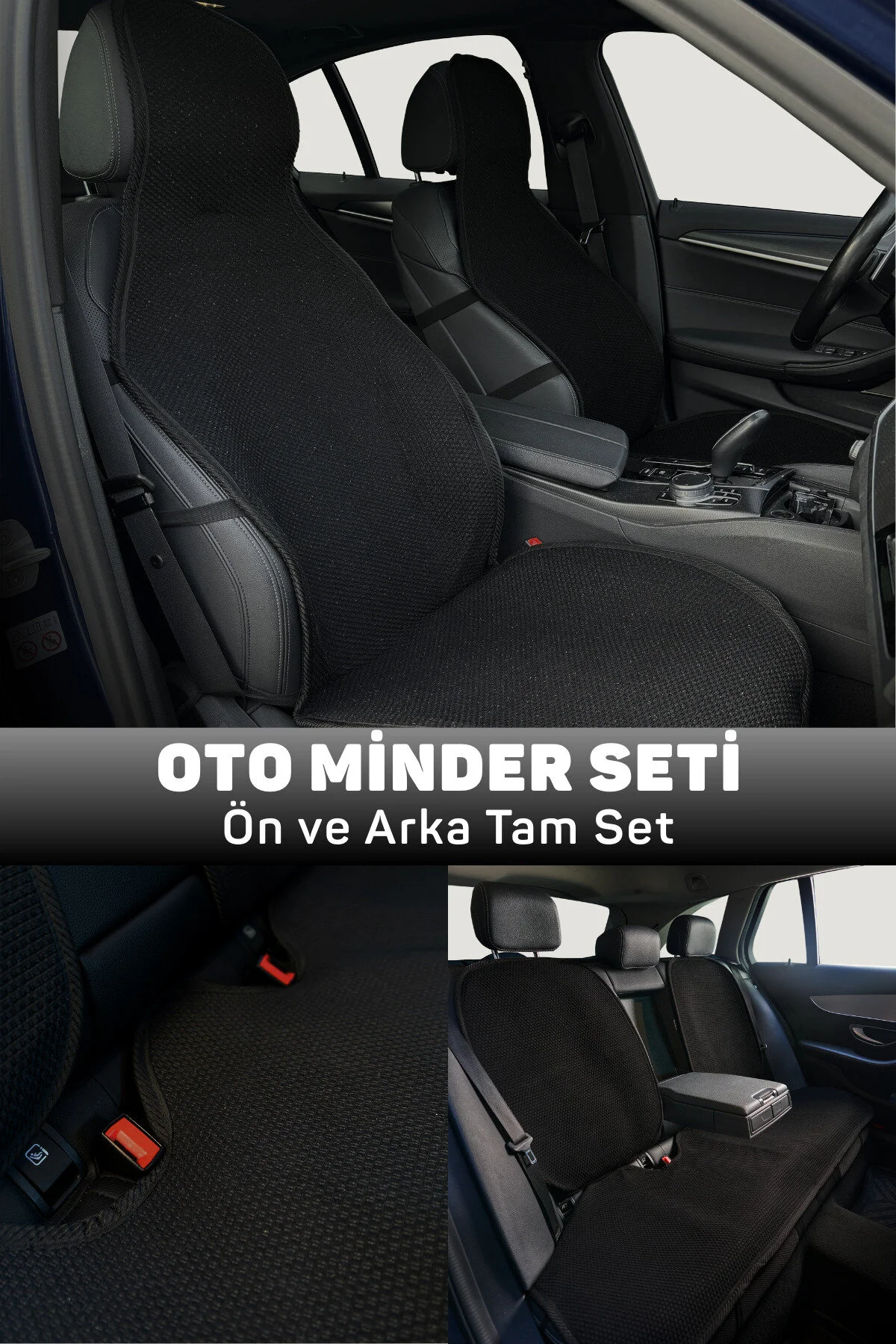 بالشتک صندلی خودرو ست کوسن ماشین سازگار سری MINDRA LEXUS NX 2018 2021 مشکی Minderland
