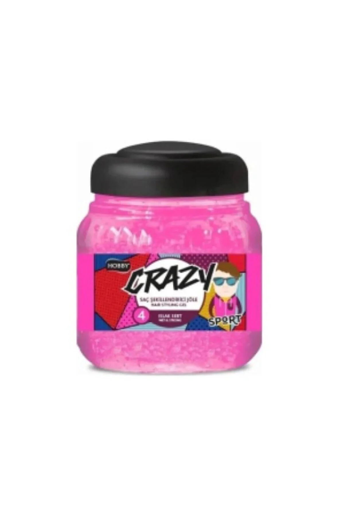 ژل موی 150 میلی‌لیتری هابی Crazy با خاصیت مرطوب کنندگی و قدرت نگهداری بالا Hobby