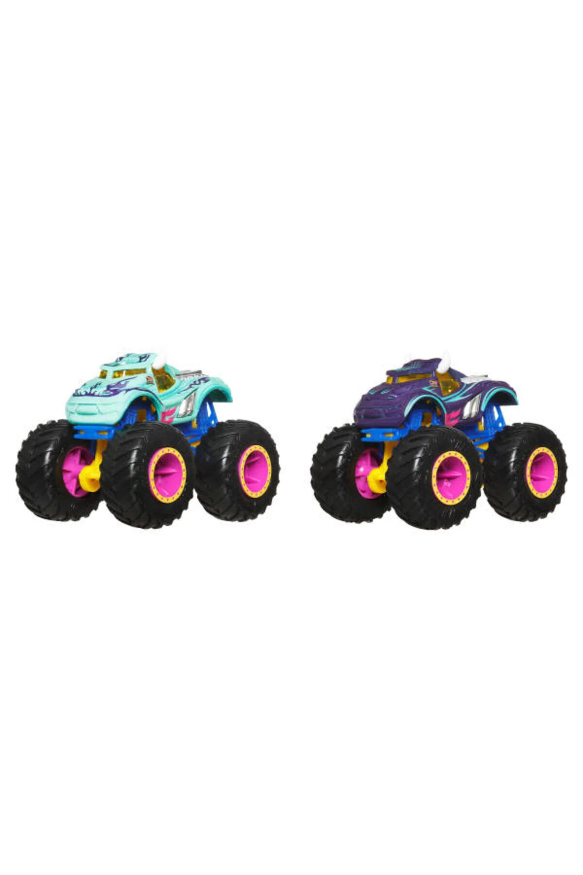 ماشین اسباب بازی کامیون های هیولا تغییر رنگ وسایل نقلیه JDV91 را روشن کنید HOT WHEELS