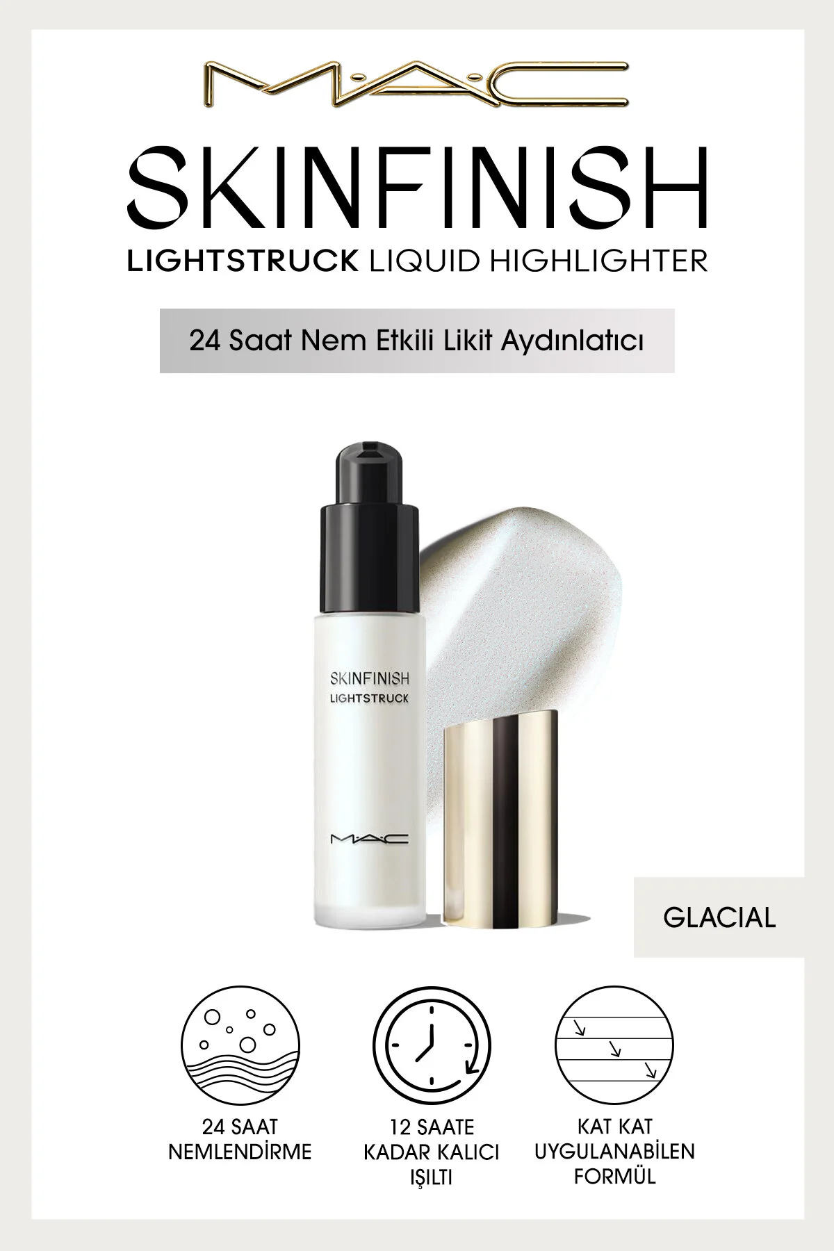 هایلایتر SKINFINISH LIGHTSTRUCK LIQUID ILLUMINATOR GLACIAL Mac