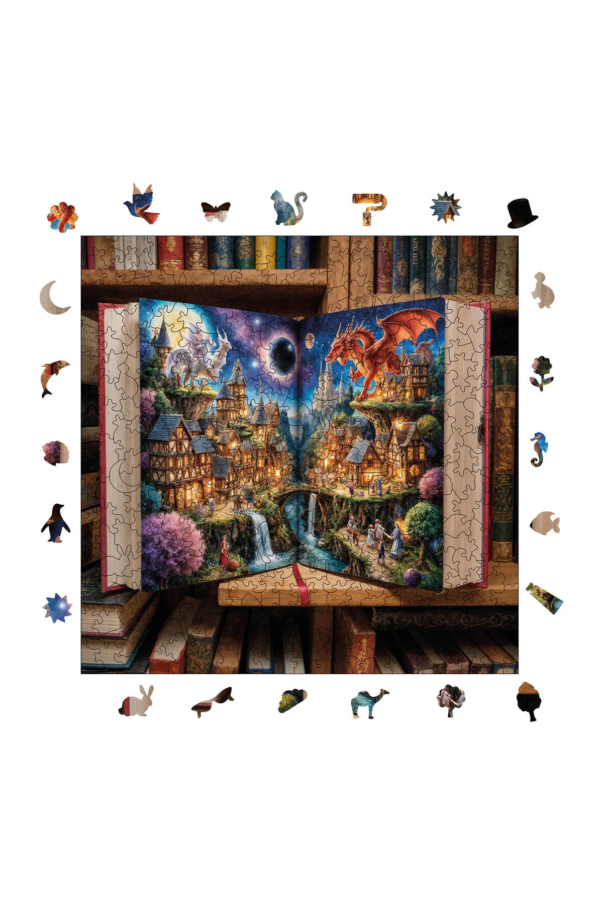 پازل چوبی درب پریان 353 قطعه 29X29 سانتی متر از ترکیه WePuzzleUp