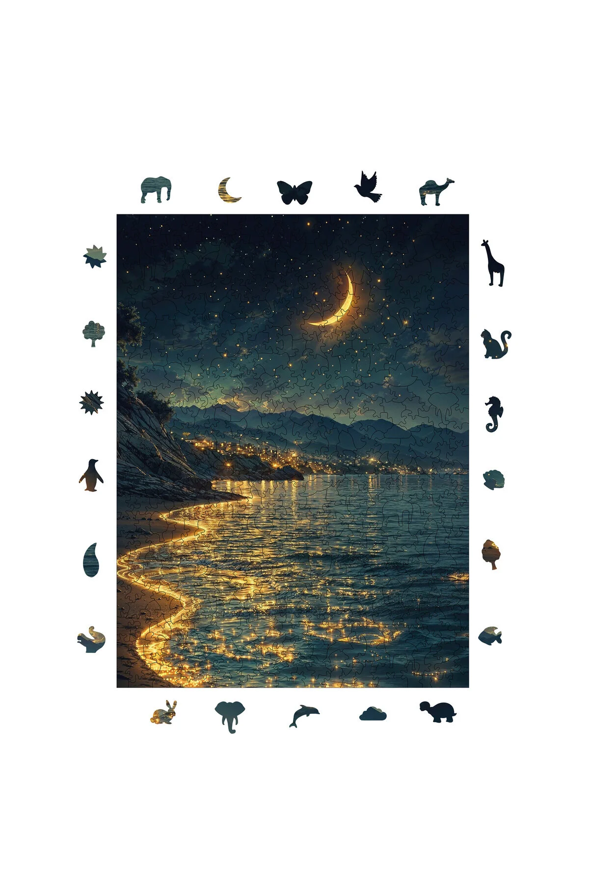 پازل چوبی ساحل ستاره ها 450 قطعه 29X39 سانتی متر از ترکیه WePuzzleUp