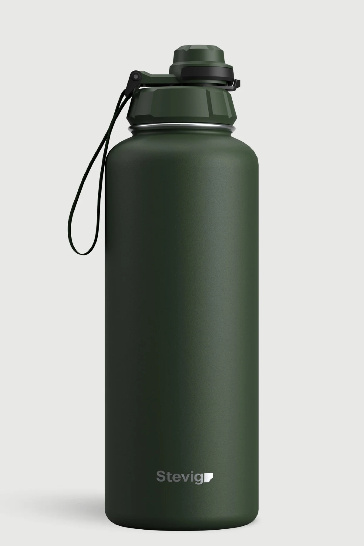 فلاسک 1 قمقمه فولادی ضد نشتی دستی 1500 ML GREEN ST 252 اورجینال Stevig