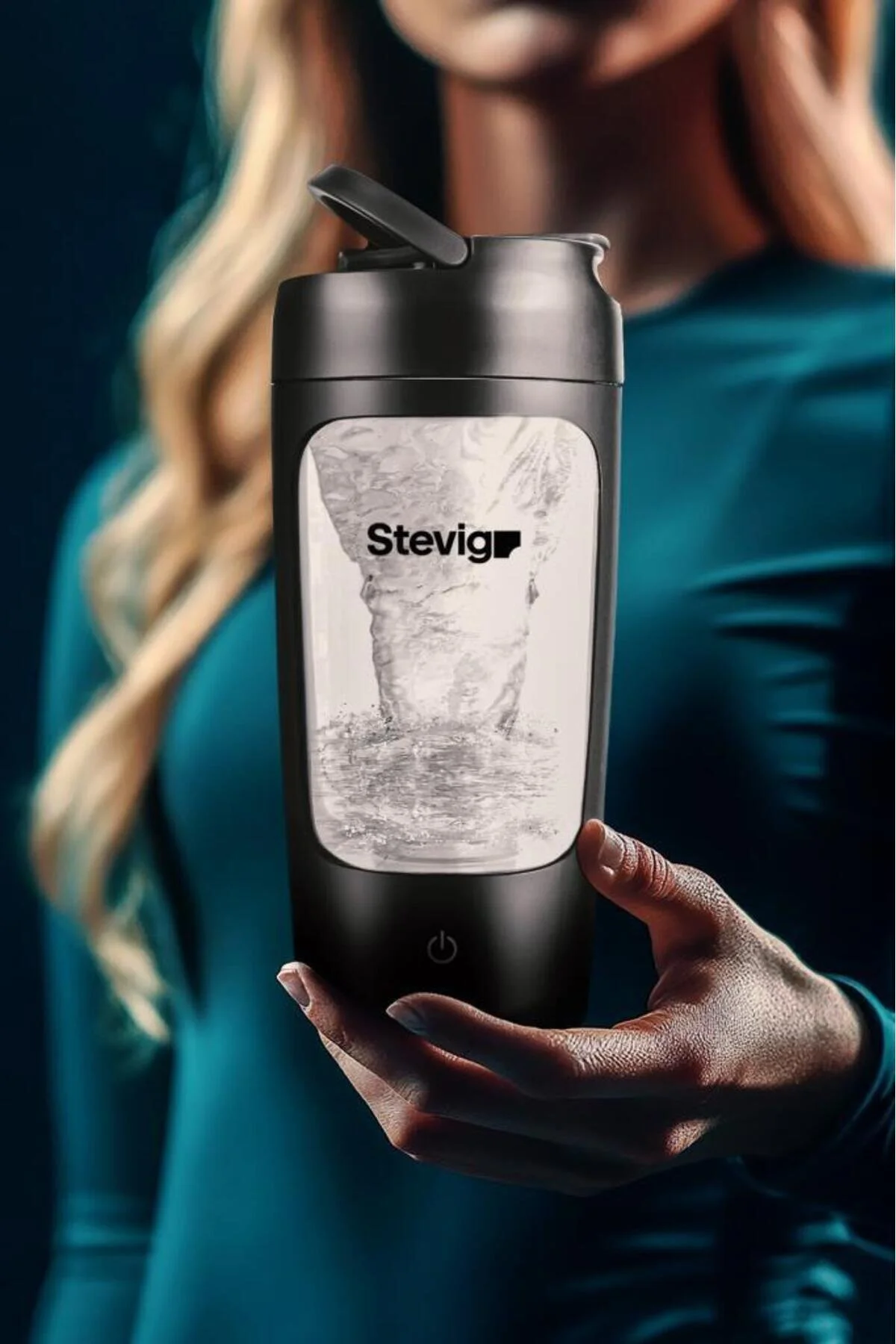 مخلوط کن شخصی 4 شیکر پروتئینی شارژی برقی 650 میلی لیتری مشکی ST 225 اورجینال Stevig