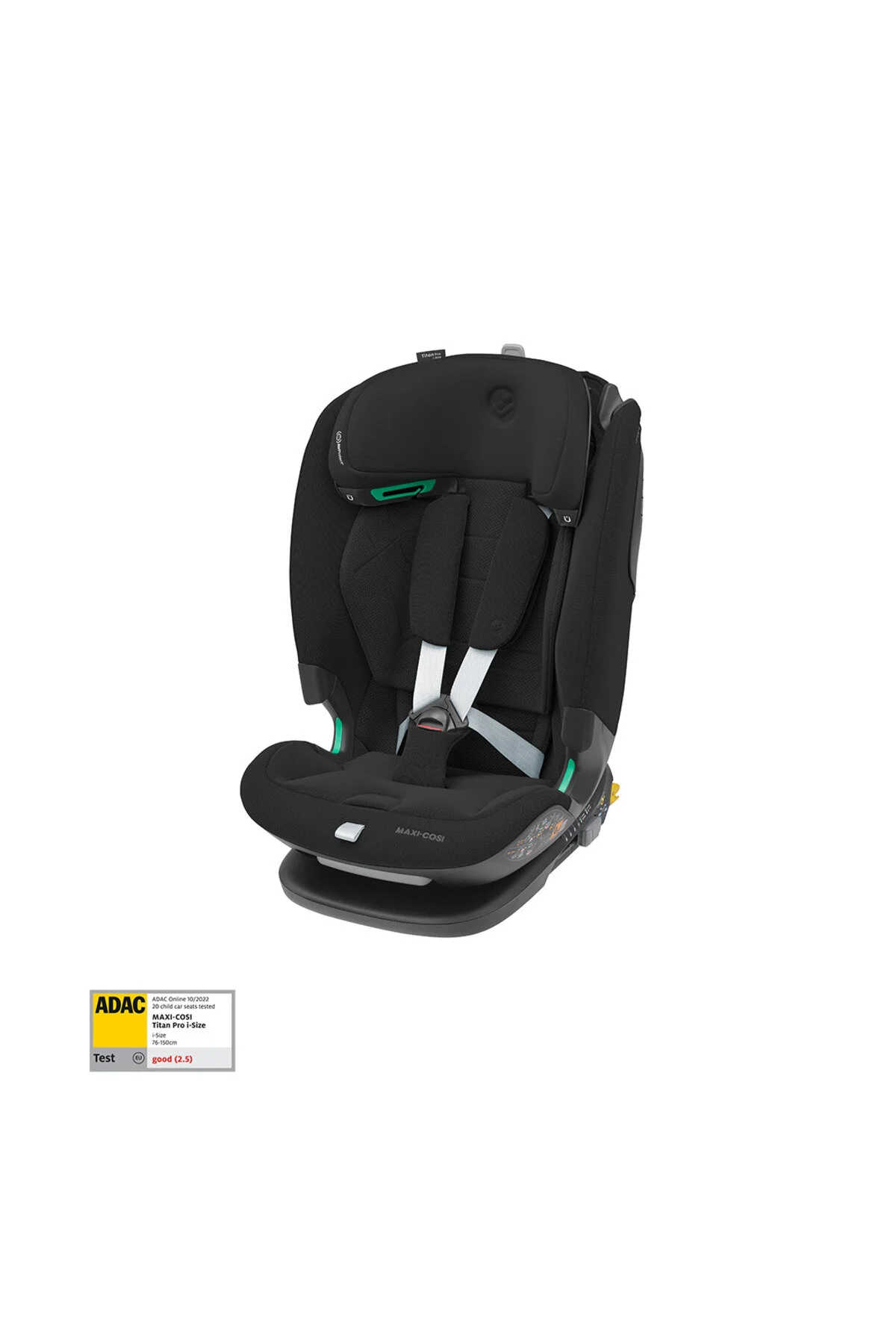 صندلی خودرو مشکی دخترانه و پسرانه بچگانه ماشین Titan Pro I size 9 36 کیلوگرمی با Adac Authentic Maxi-Cosi