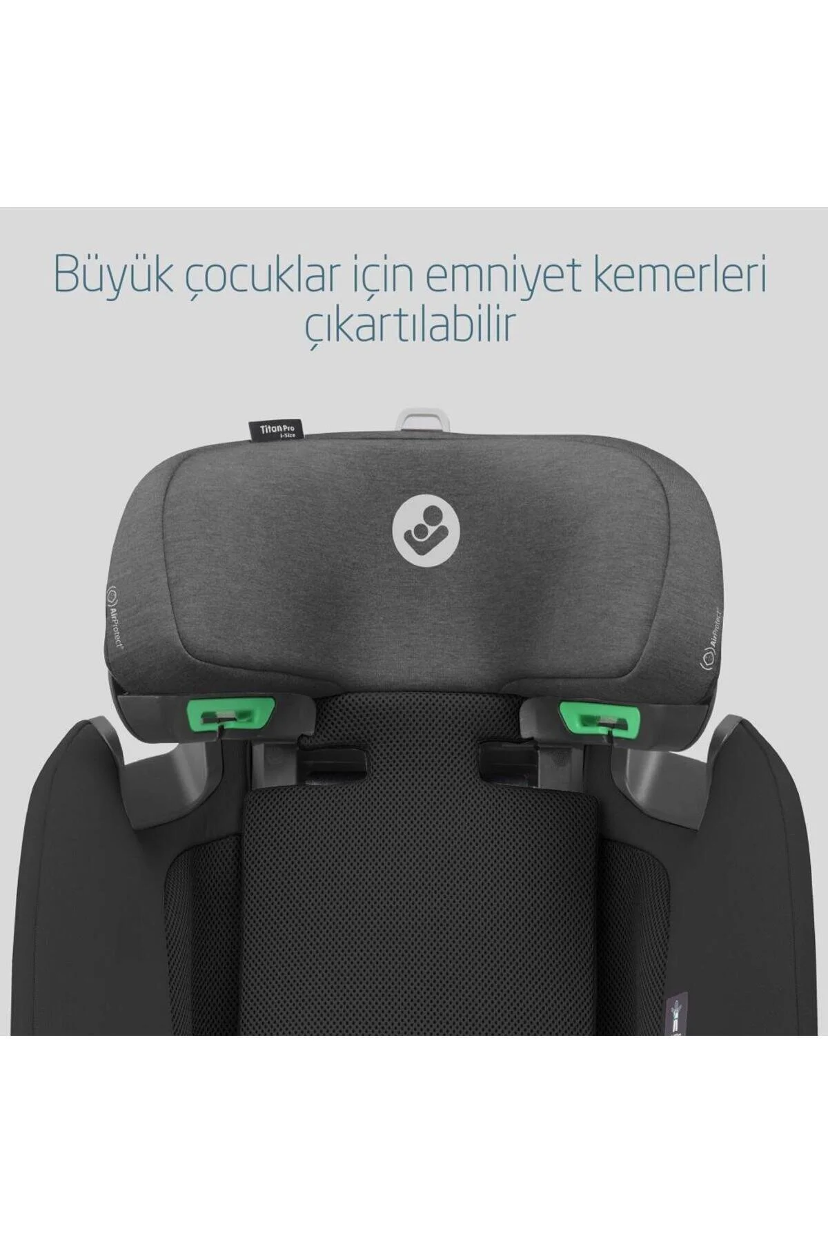 صندلی خودرو مشکی دخترانه و پسرانه بچگانه ماشین Titan Pro I size 9 36 کیلوگرمی با Adac Authentic Maxi-Cosi