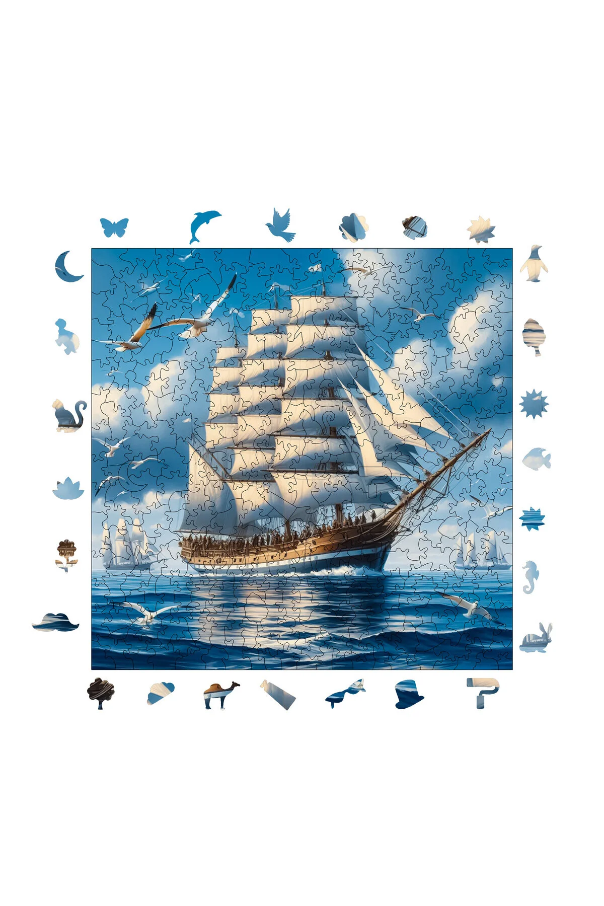 پازل چوبی LEGEND منحصر به فرد 353 قطعه 29X29 سانتی متر S1 08 Pinecone