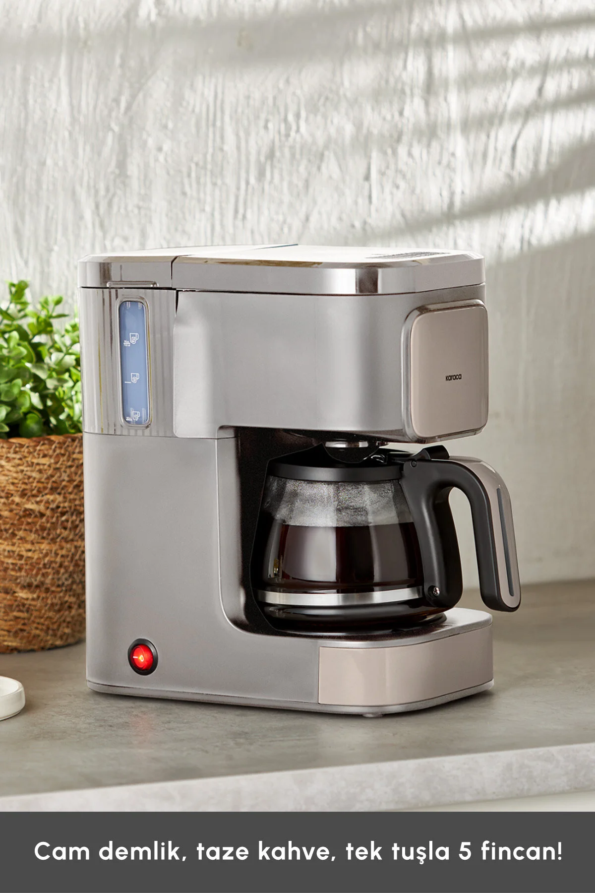 قهوه ساز فیلتری دستگاه لاته و چای با رایحه JUST COFFEE 2 IN 1 FILTER اورجینال Karaca