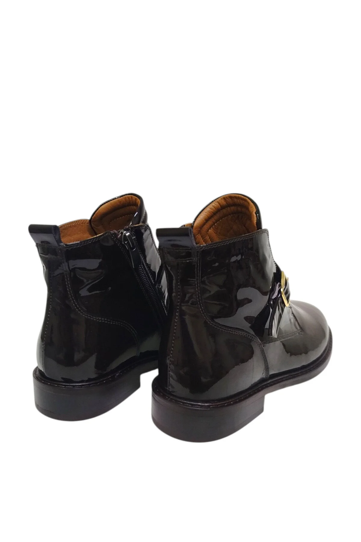 چکمه و بوت کفش زنانه چرم قهوه ای اصل زیپ جانبی COWBOY WESTERN CHELSEA DRY DRY SHOES