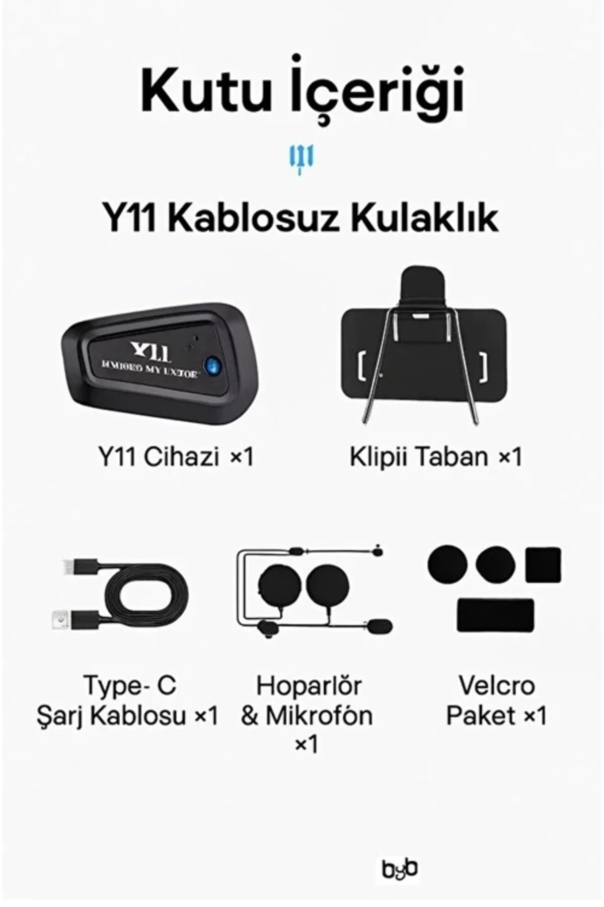 اینترکام هدست بلوتوث Y11 موتور سیکلت با میکروفون BT 5.3 Vothoon