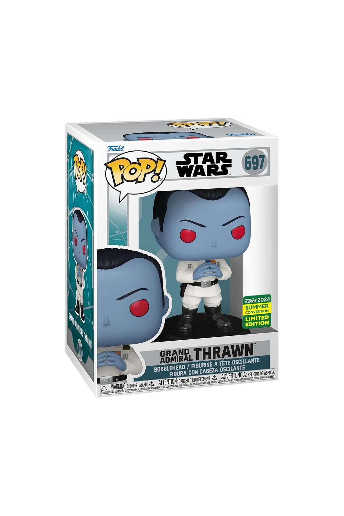 فیگور POP GRAND ADMIRAL THRAWN STAR WARS 2024 SUMMER CONVENTION EDITION LIMITED 697 Funko
