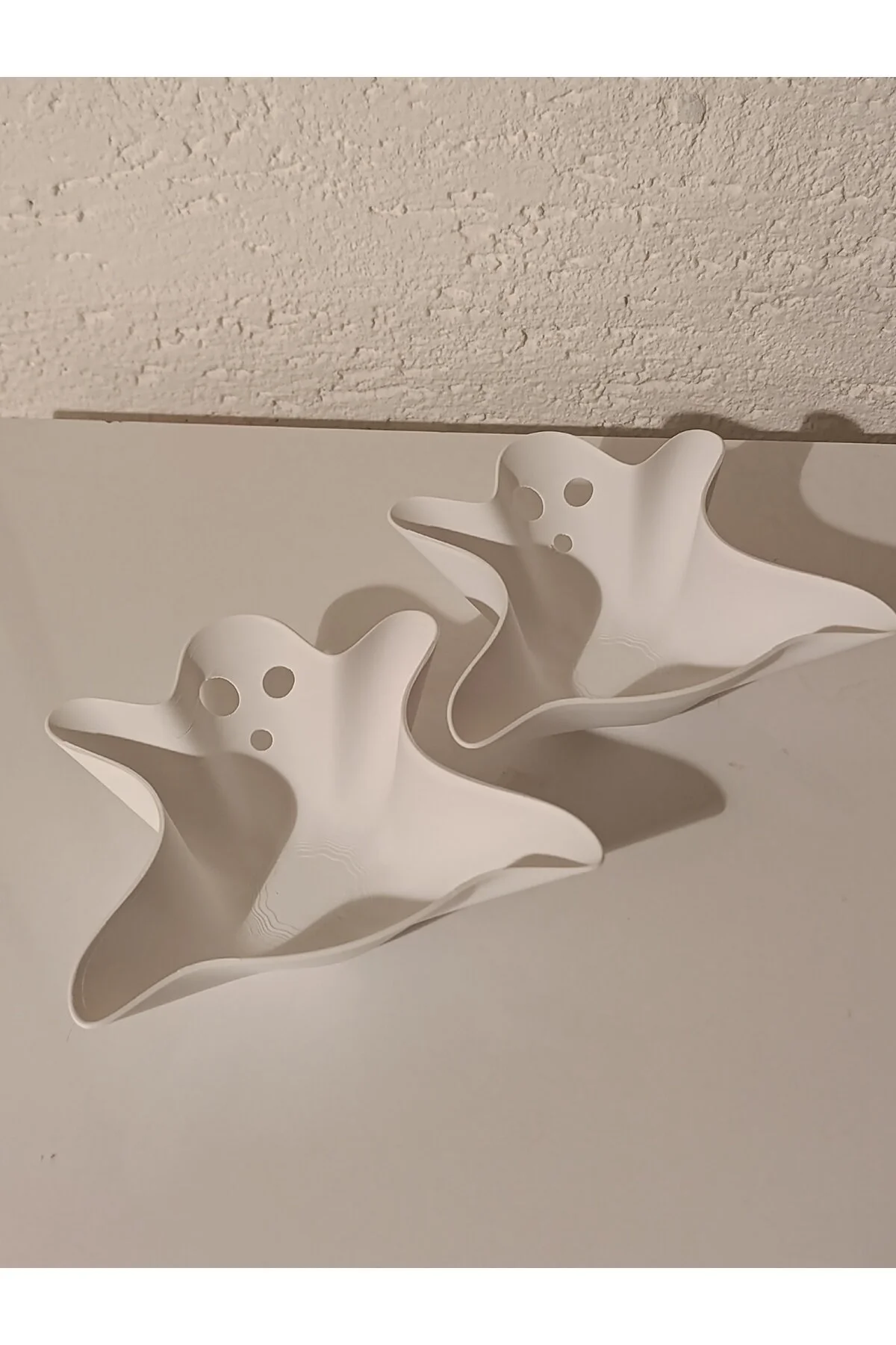 سرویس غذاخوری بشقاب اسنک هالووین GHOSTLY سفید مجموعه 2 تایی سری Mey3DDesign