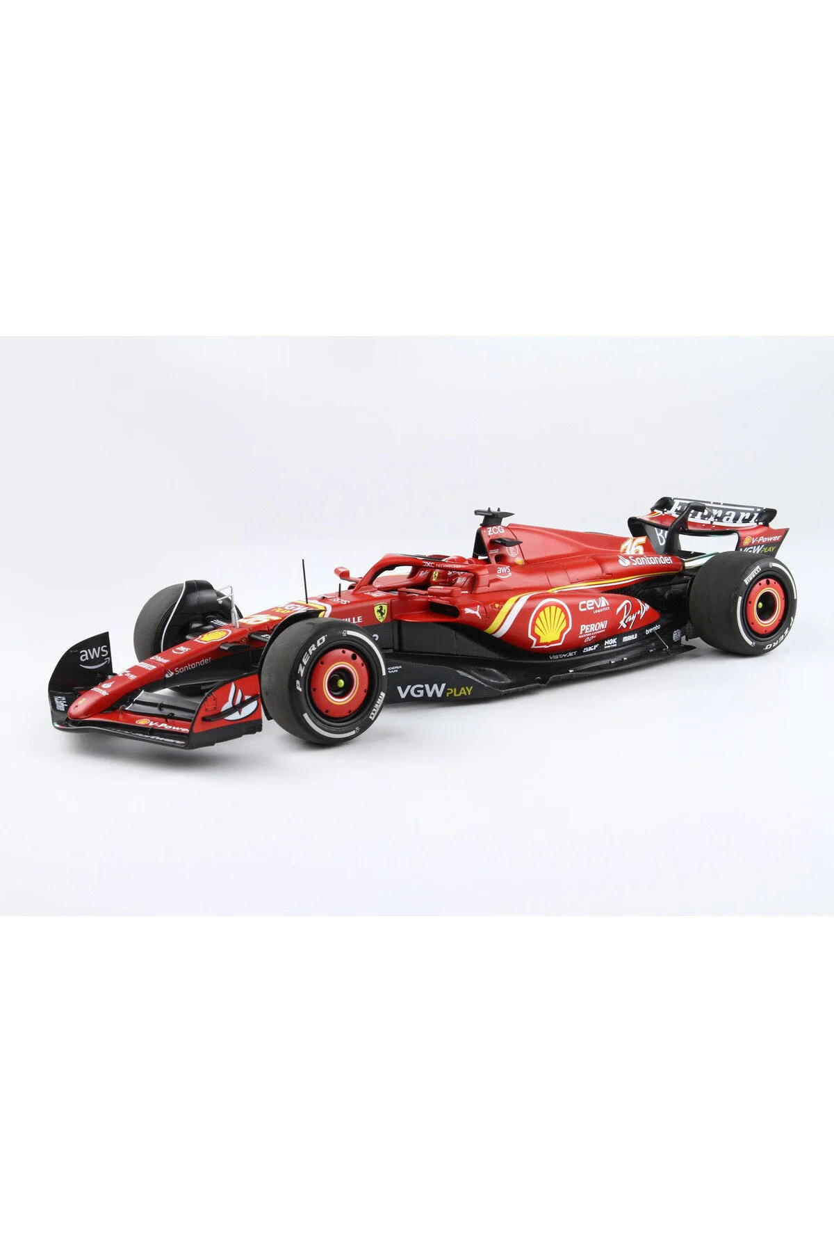 مدل خودرو 1:18 فراری SF 24 16 چارلز لکلرک – استرالیا GP 2024 BBR241816 | ماشین اورجینال BBR
