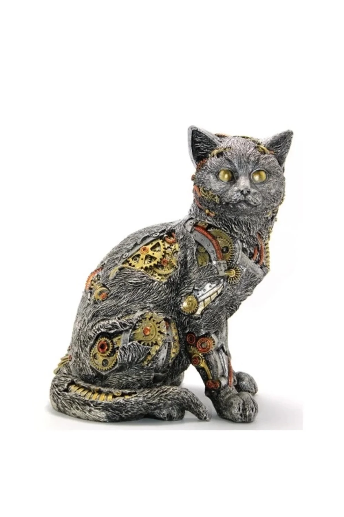 فیگور شکل گربه پلی استر STEAMPUNK مدل 2 Glowify Store