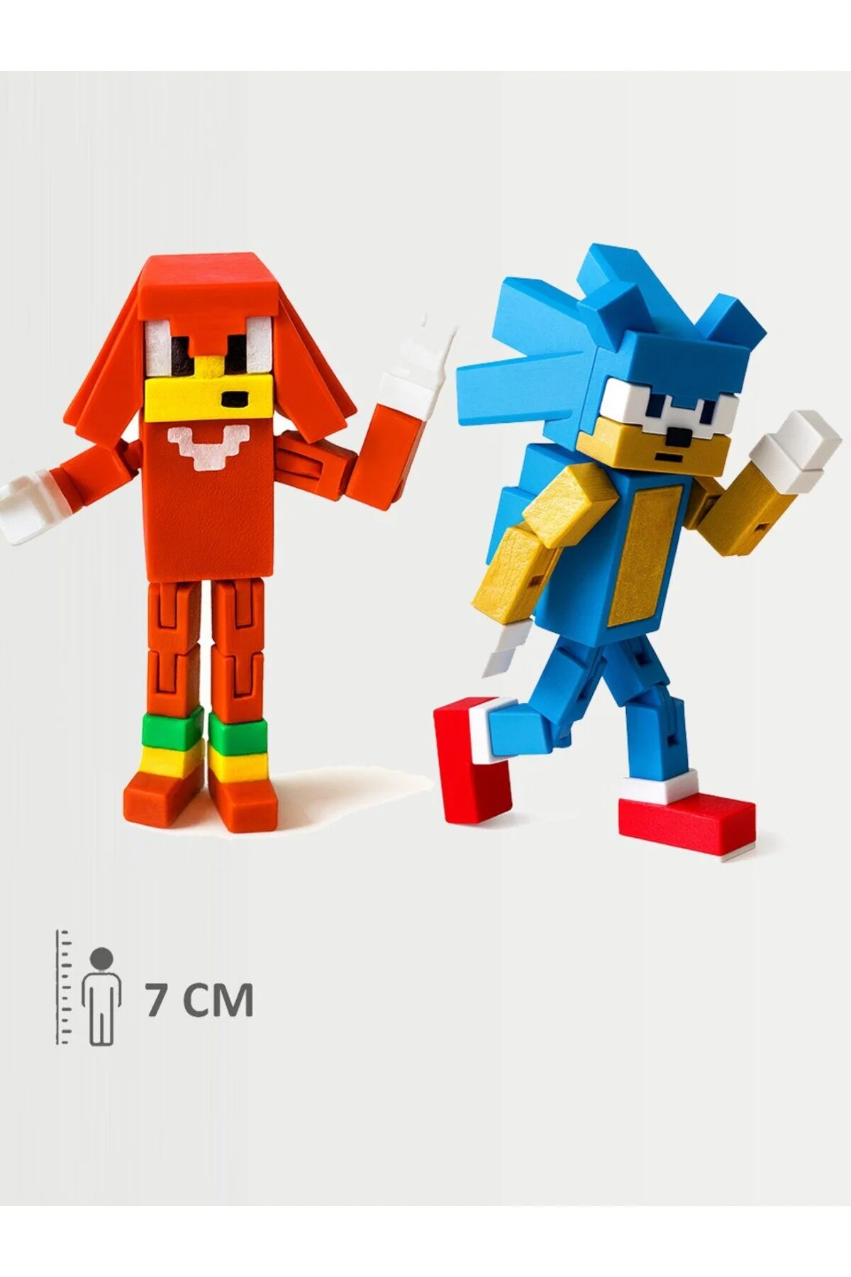 اسباب بازی های فیگور دیگر MINECRAFT KNUCKLES THE HEDGEHOG SONIC MOVABLE JOINTED FigürDizayn