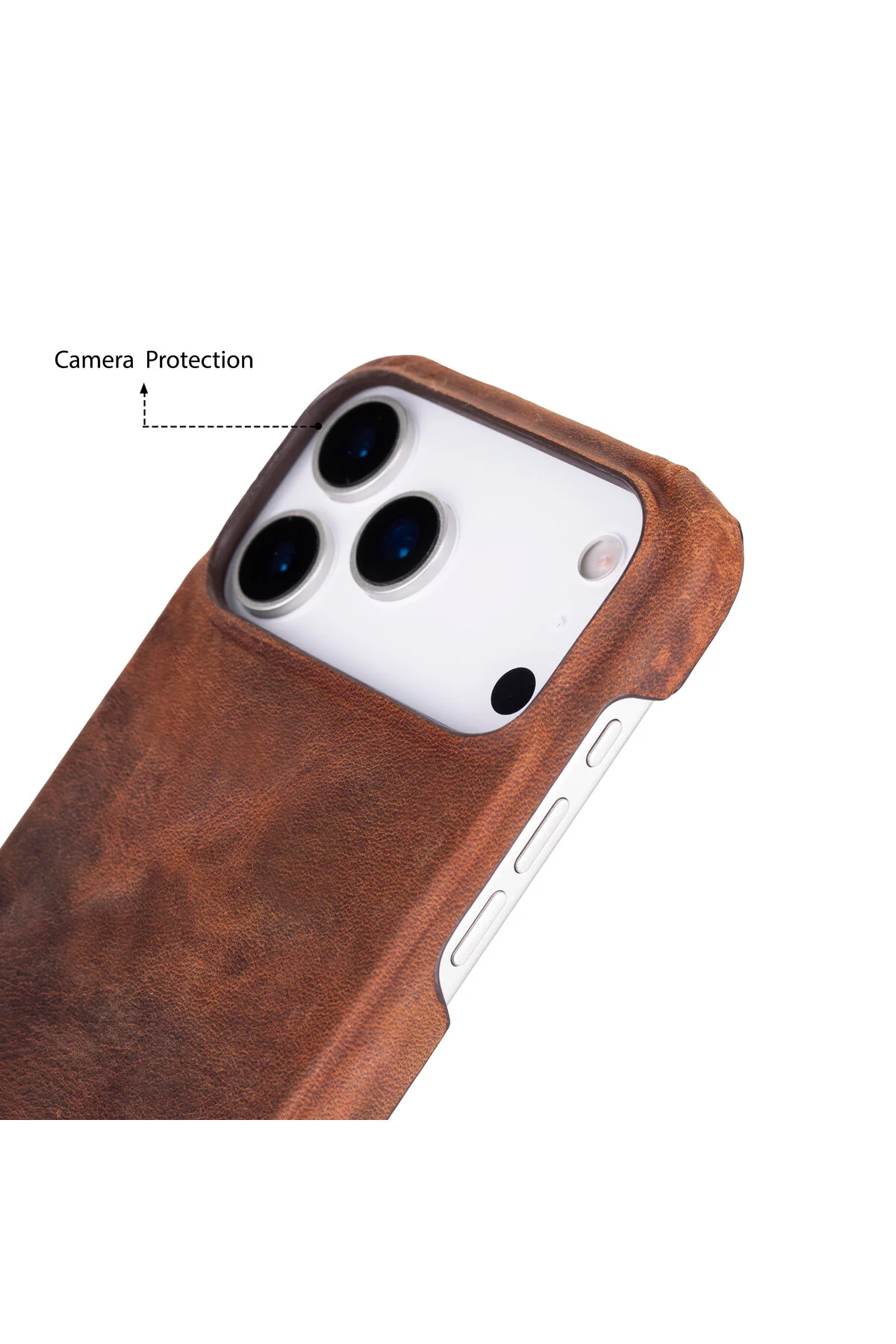 کاور و قاب چرمی IPHONE 17 PRO MAX – چرم طبیعی نازک مگنت MAGSAFE شارژ بی‌سیم سازگار buğrahayalin