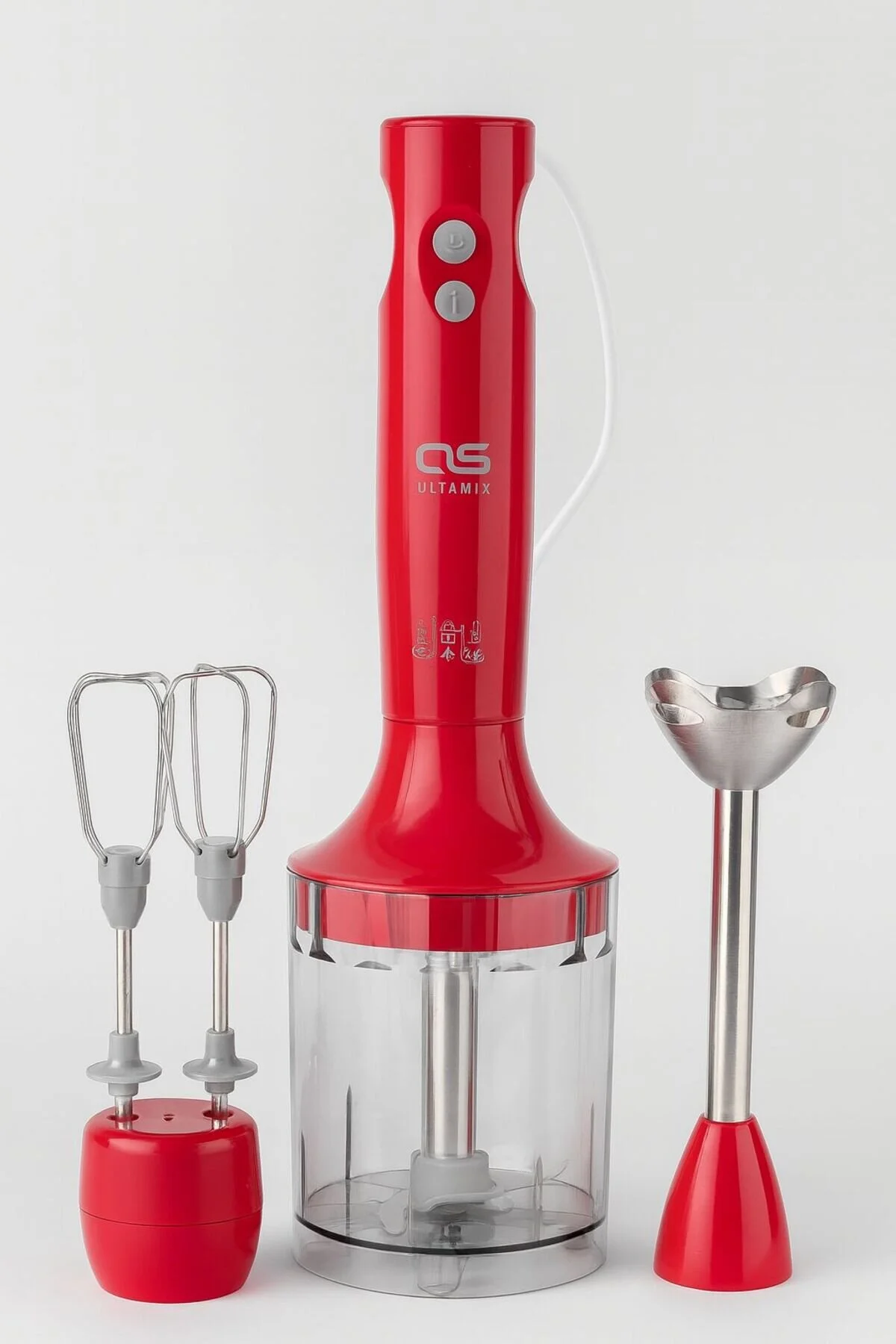 ست مخلوط کن دستگاه ULTRAMIX 4 IN 1, CHOPPER, BEATER, HAND BLENDER, MEASURING CUP اورجینال CVS