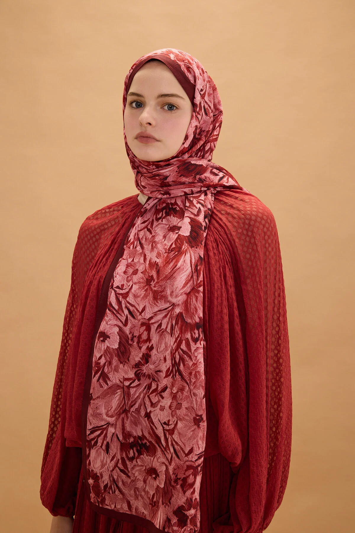 شال پارادایس کراس گیلاس اورجینال cs camellia scarf