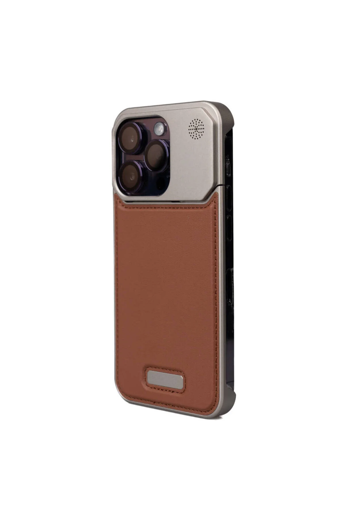 کاور و قاب APPLE IPHONE 15 PRO CASE MAGSAFE CHARGING مکانیزم ویژه با محفظه عطر MOSTAR COVER BROWN toyigoo