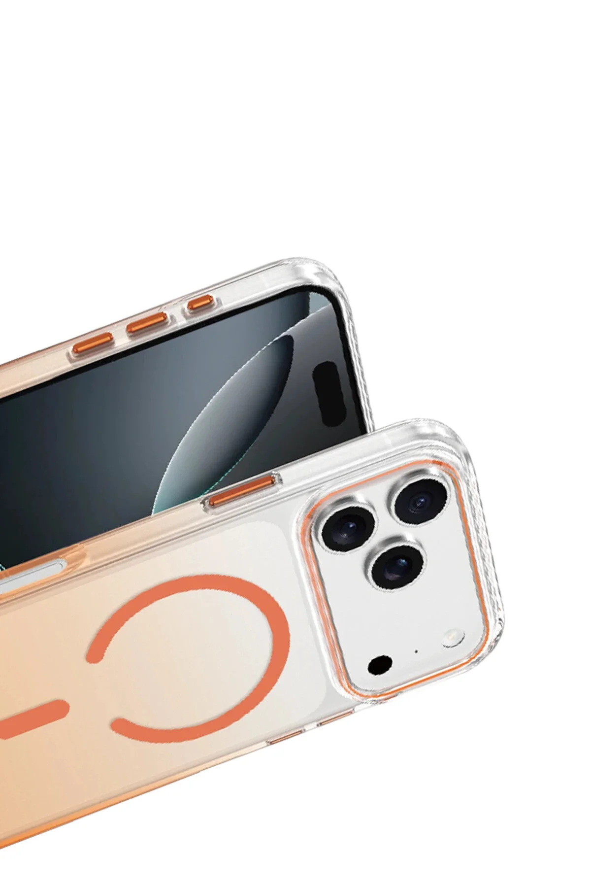 کاور و قاب شفاف دو رنگ براق سازگار APPLE IPHONE 17 PRO با ویژگی MAGSAFE KeepHone