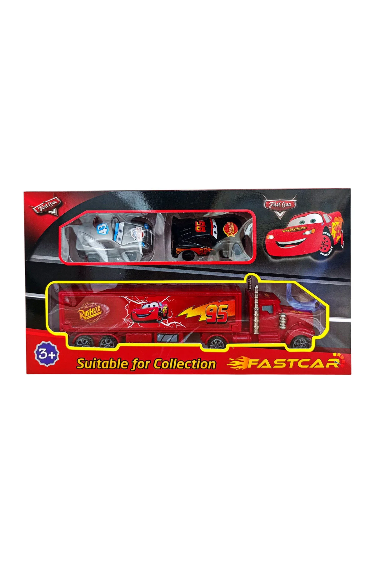 ماشین اسباب بازی MEKKUIN FRICTIONAL TOY 2 CARRIER 26 CM Brother Toys