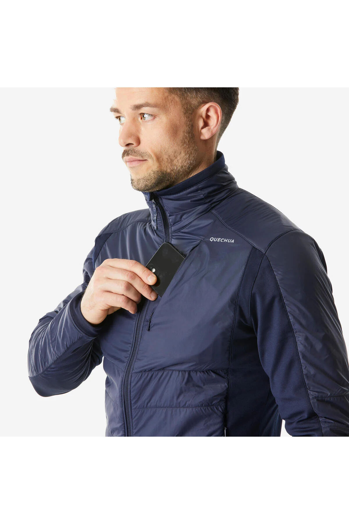 کت پشمی گرم مردانه کچوا آبی کوه MH900 Decathlon
